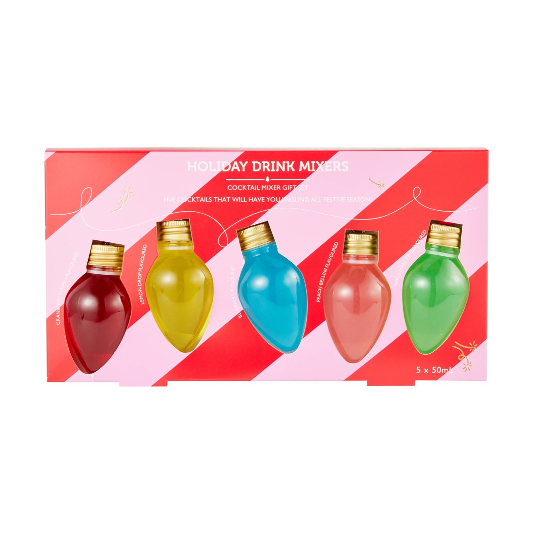 1 5 Pack Holiday Drink Mixers: Cocktail Mixer Gift Set, 1 of 9