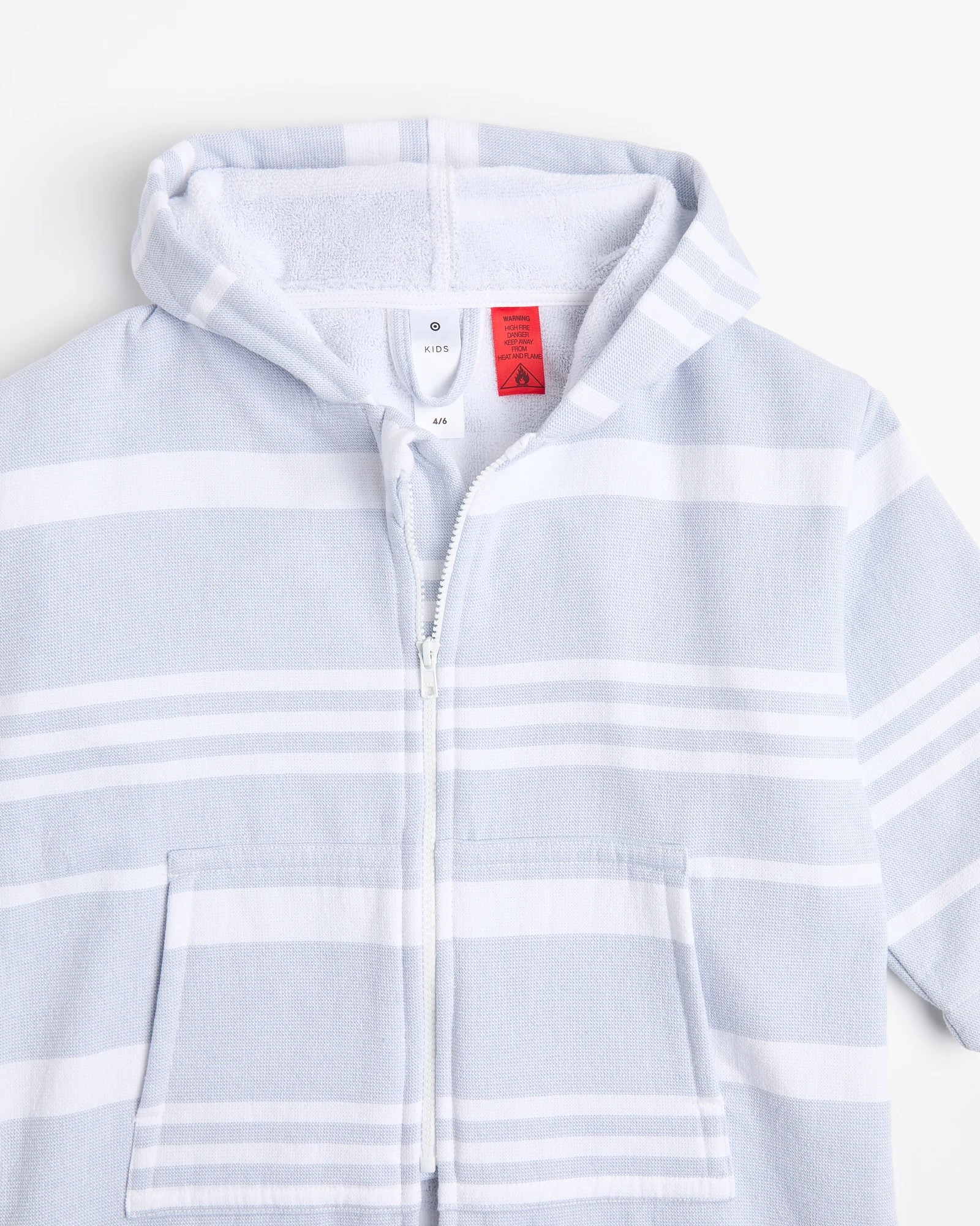 5 Target Henley Kids  Zip Thru Hooded Towel - Size: 4-6, 5 of 6