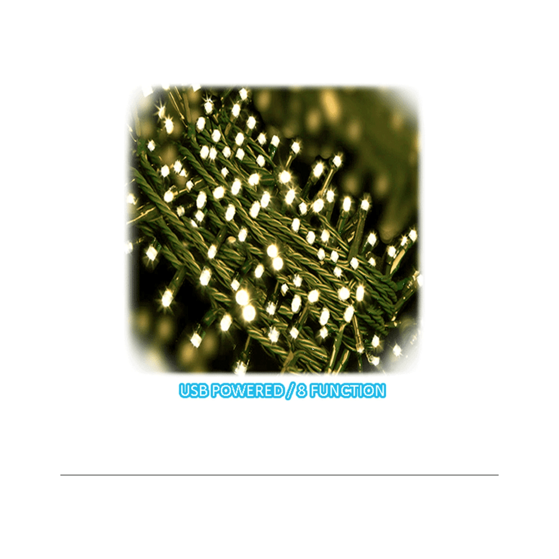 2 Sansai 100 Led Electric Lumini Decorative/christmas String Lights Warm White
 - White, 2 of 3