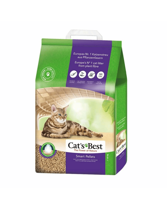 Cats Best Smart Pellets Wood Plant Fibre Clumping Litter 20L/10kg