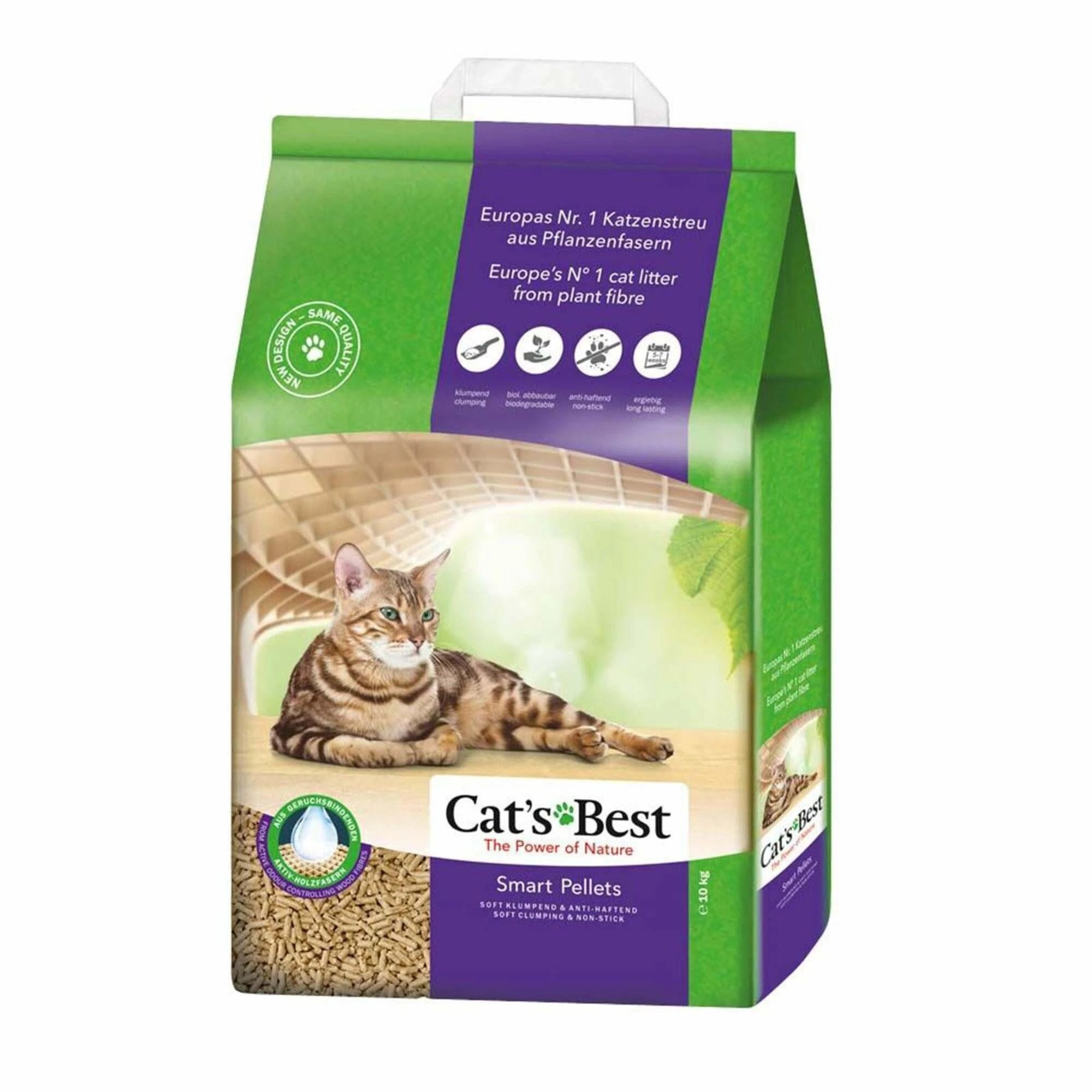 1 Cats Best Smart Pellets Wood Plant Fibre Clumping Litter 20L/10kg, 1 of 1
