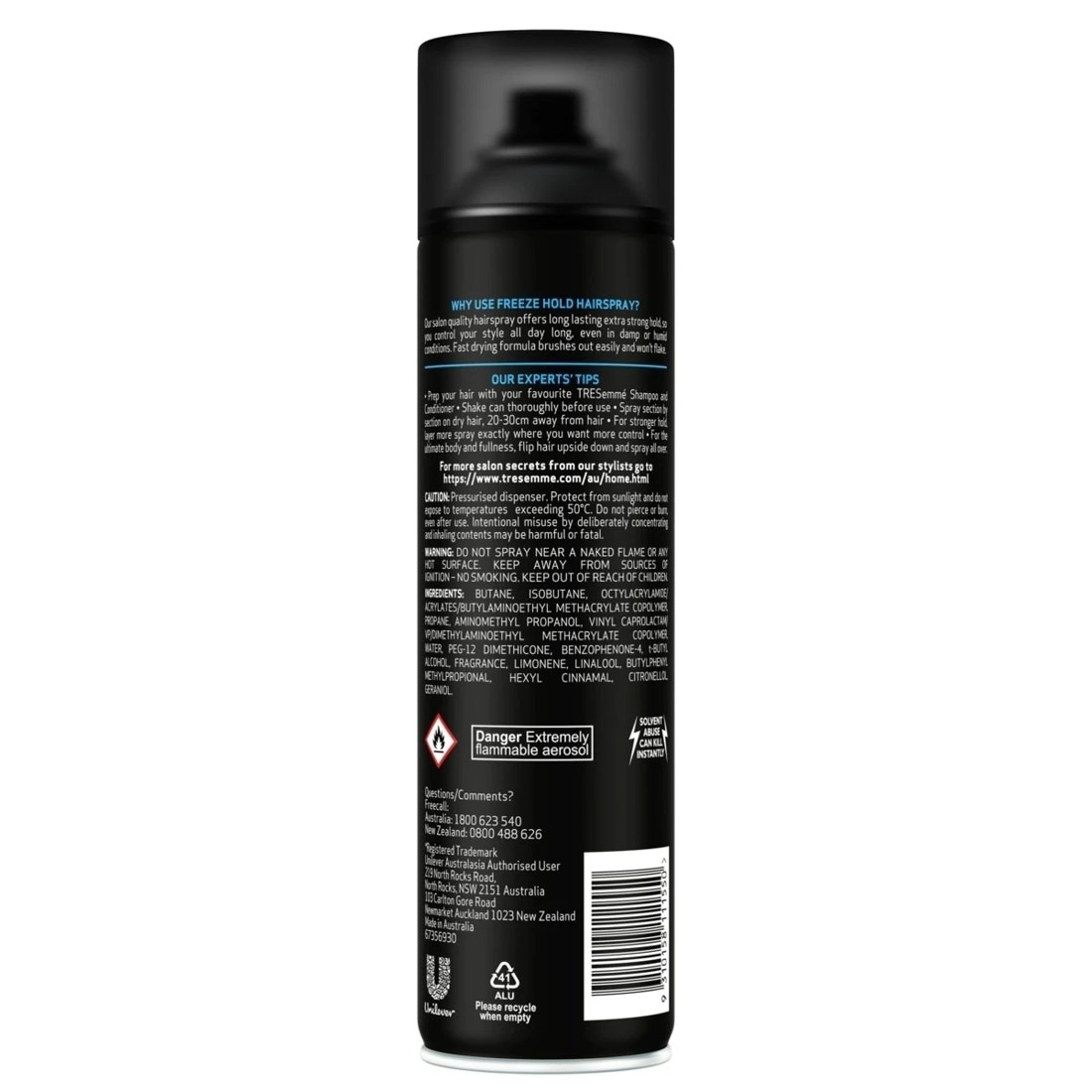 2 TRESemme Salon Finish Freeze Hold Hairspray 360g, 2 of 7