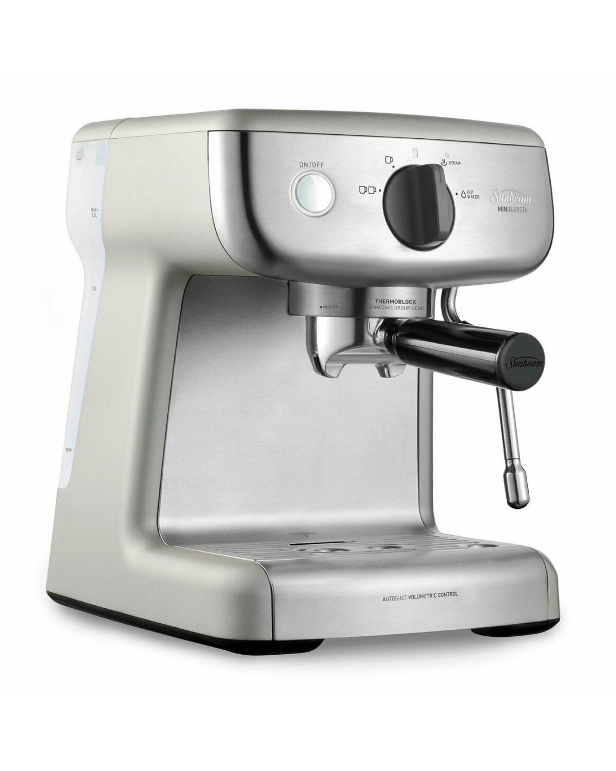 2 Sunbeam Mini Barista Espresso Coffee Machine Silver, 2 of 5