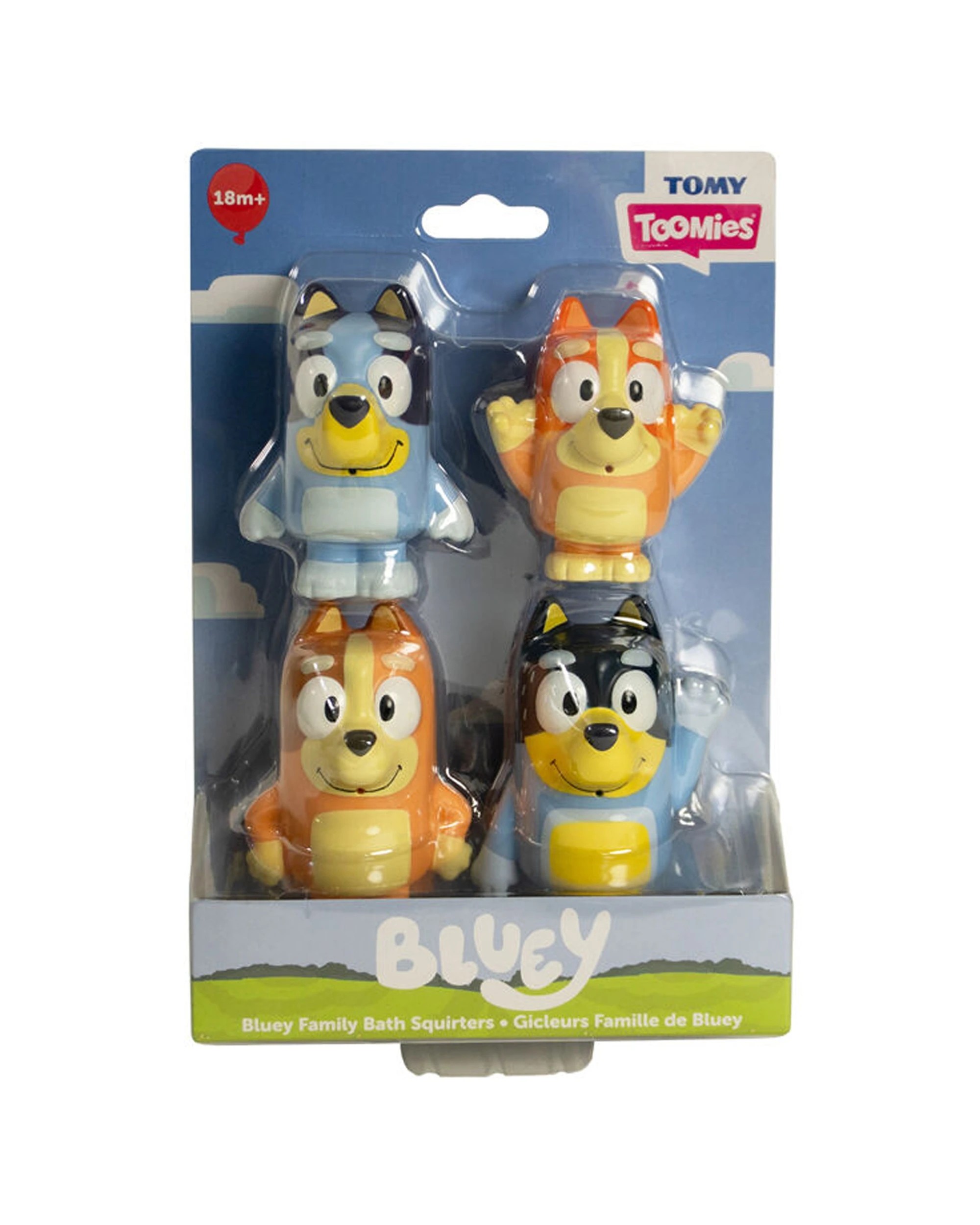 2 Toomies 2x 4pc Bluey Family Bath Squirters Childrens Water Toy Set - Multi, 2 of 7