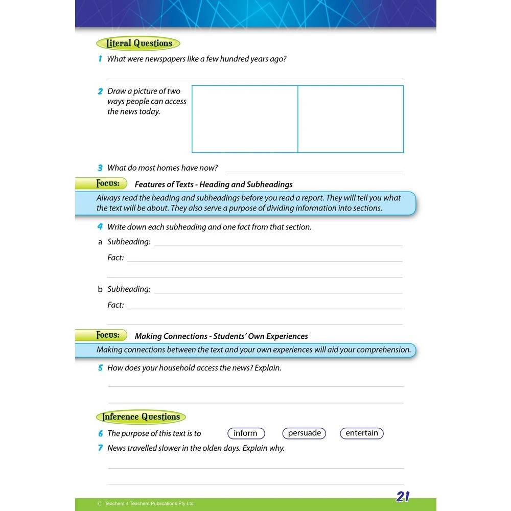 4 Reading Conventions Activity Book 3, 4 of 4