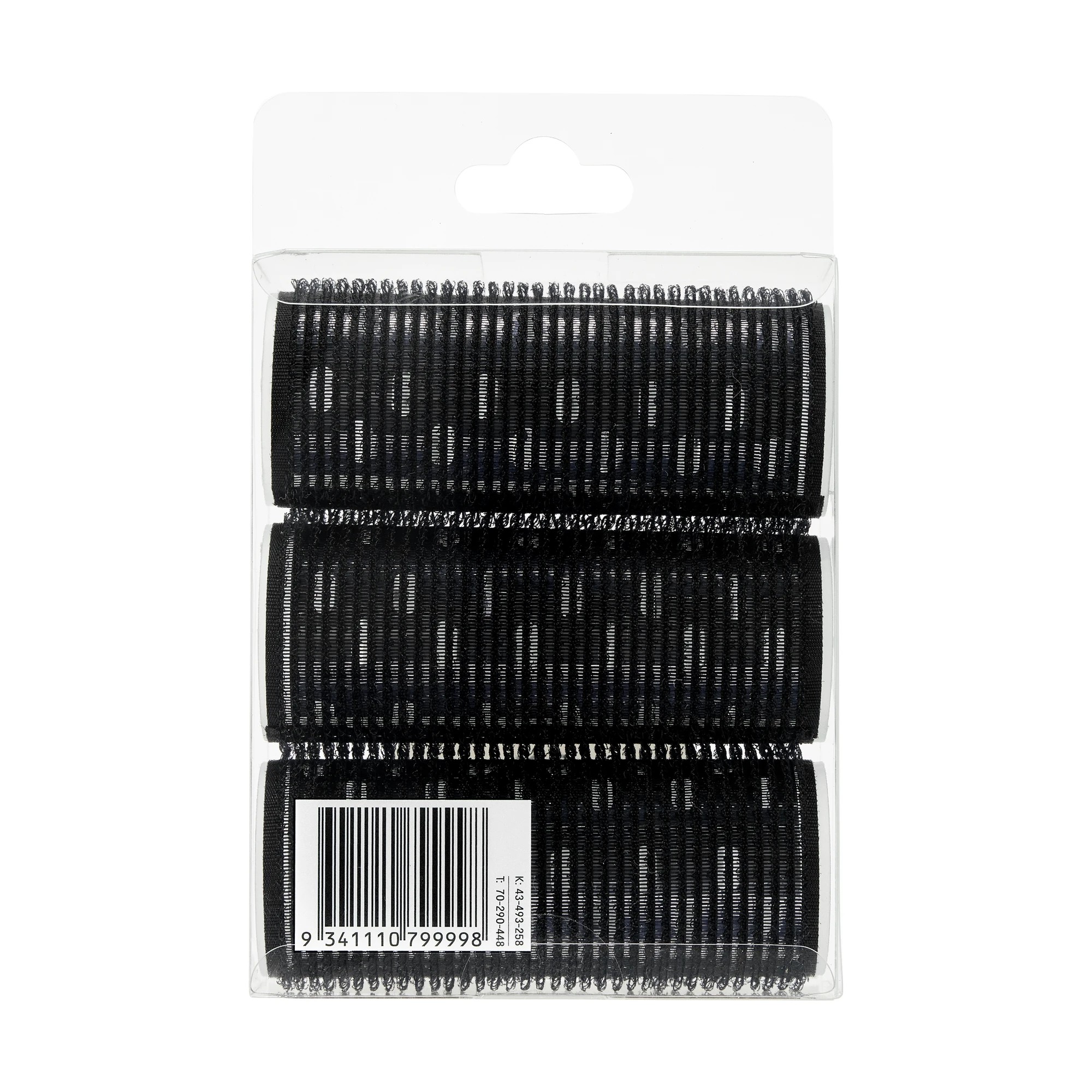 4 OXX Haircare 3 Pack Jumbo Hair Rollers - Black, 4 of 4