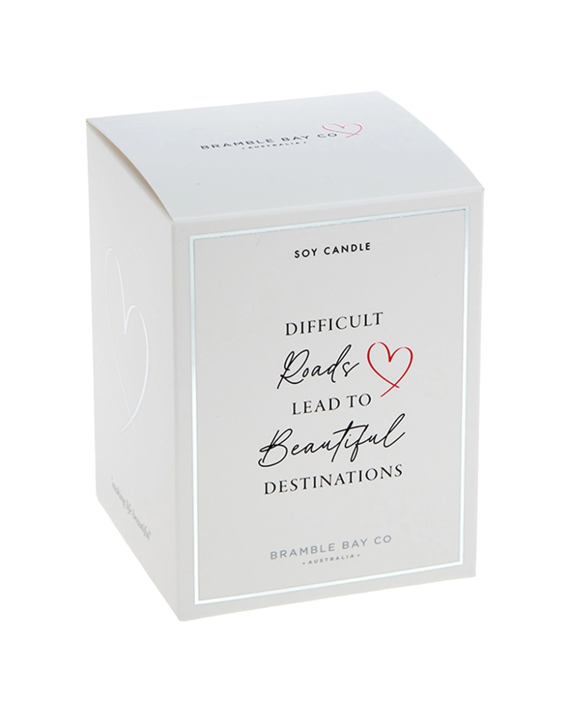 1 Bramble Bay Beautiful Destinations Passionfruit & Pomegranate Scented Candle Home Fragrance 300g - White, 1 of 2