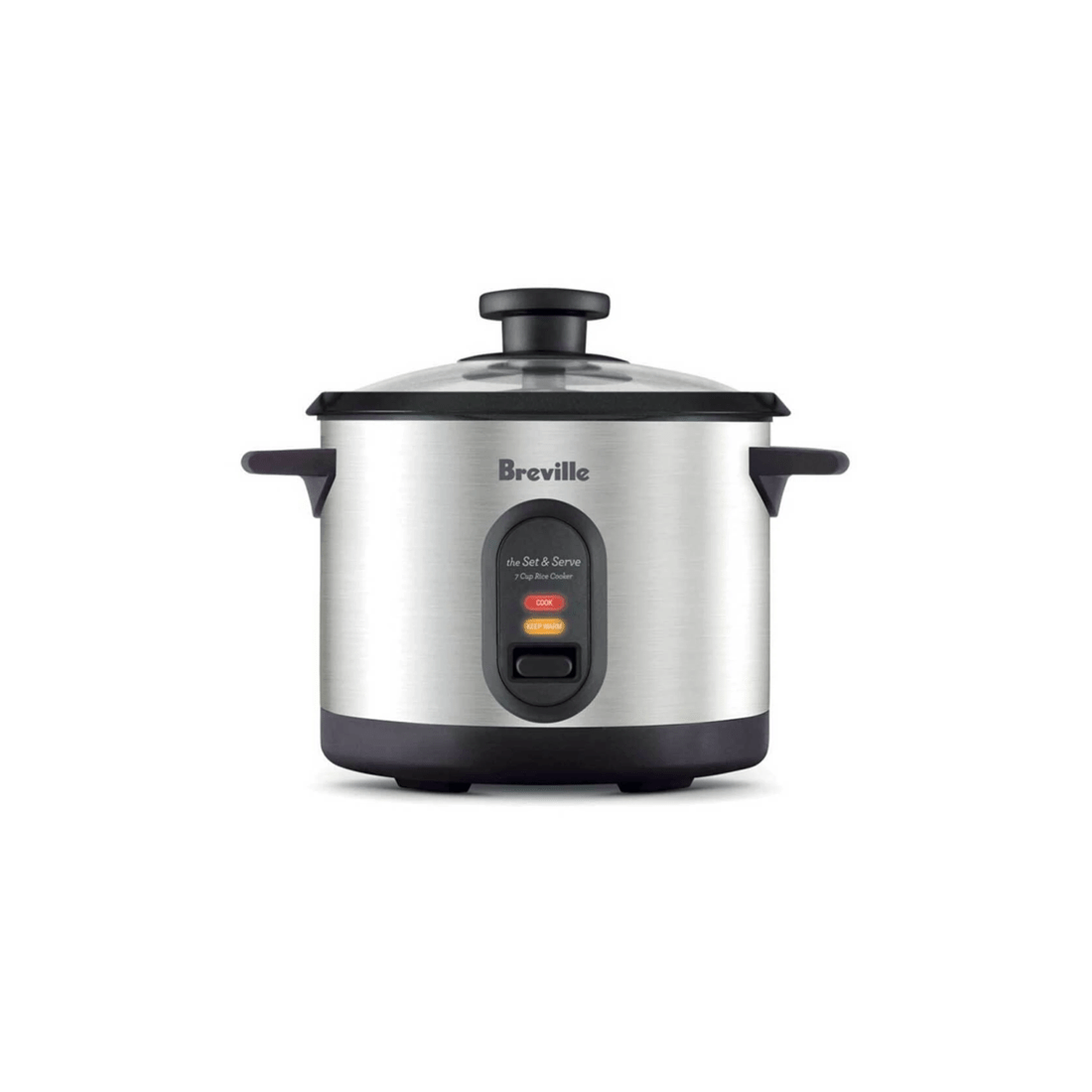 3 Breville Brc310bss 500w Set & Serve 7 Cups Rice Cooker/steamer Stainless Steel
 - Silver, 3 of 3