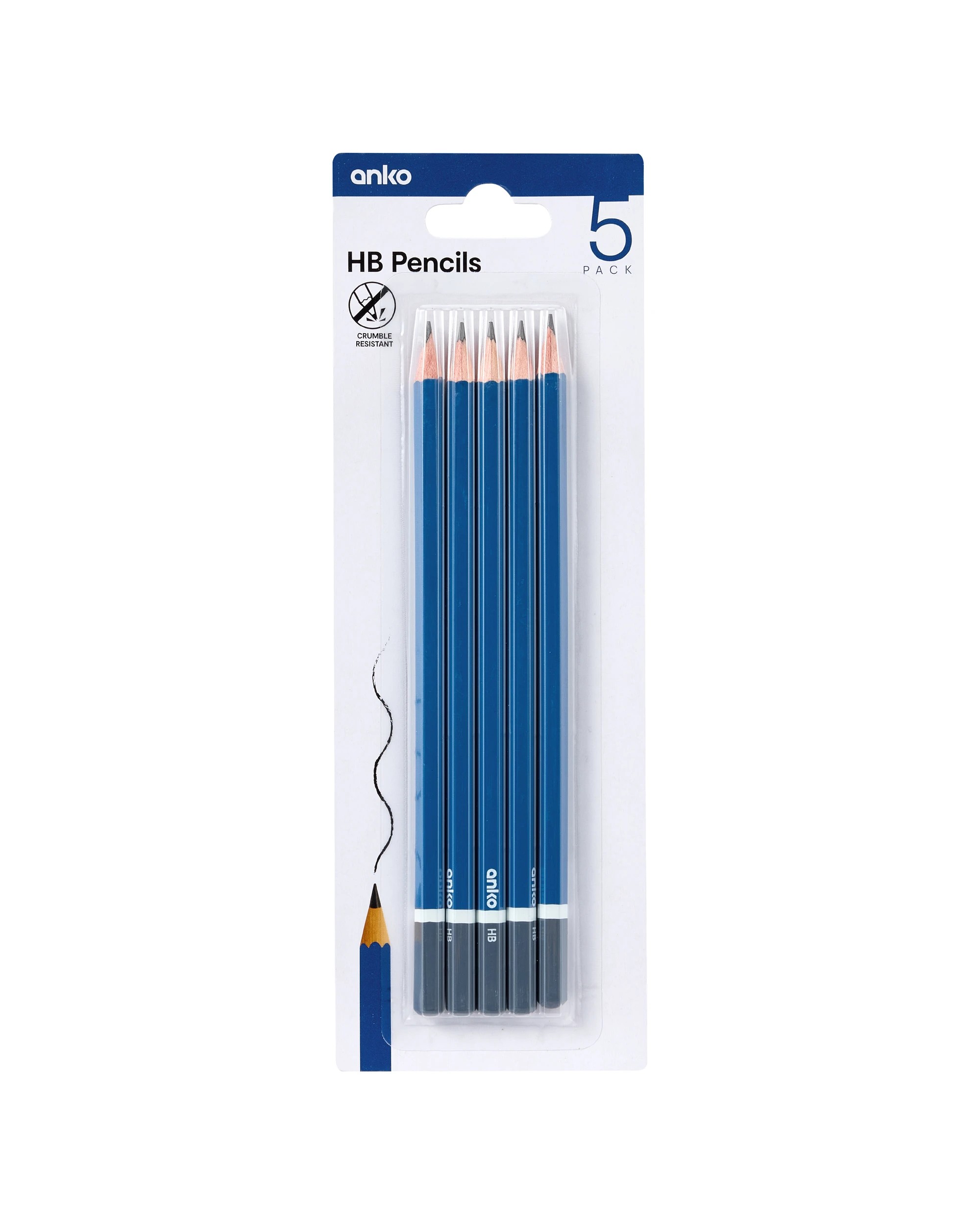 1 5 Pack HB Pencils, 1 of 5