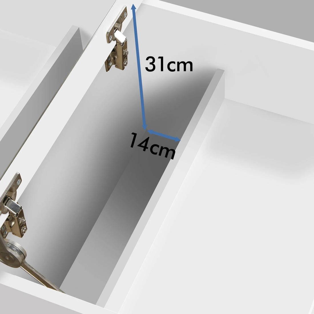 7 Alfordson Dressing Table Stool Set 2-In-1 Bedside Table Makeup Mirror - White, 7 of 10