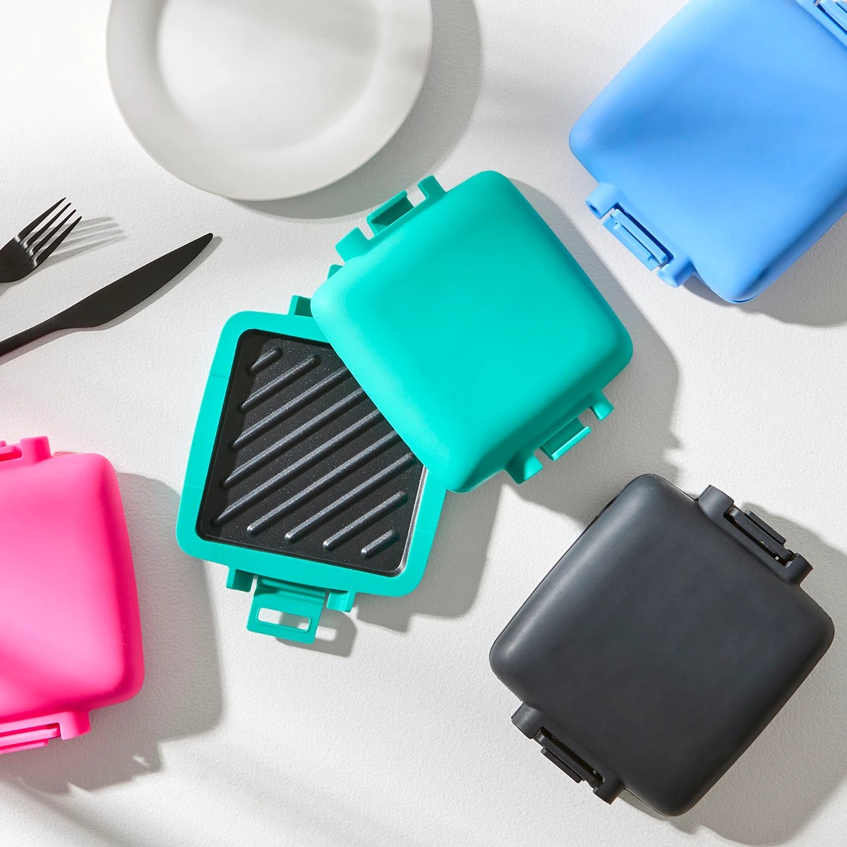 11 Microwave Toastie Maker - Green, 11 of 11