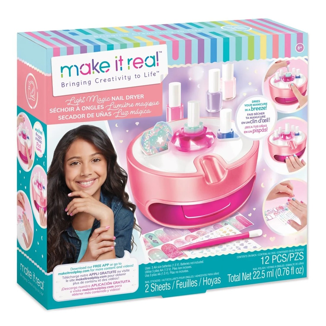1 12 Piece Make It Real Light Magic Nail Dryer Set, 1 of 7