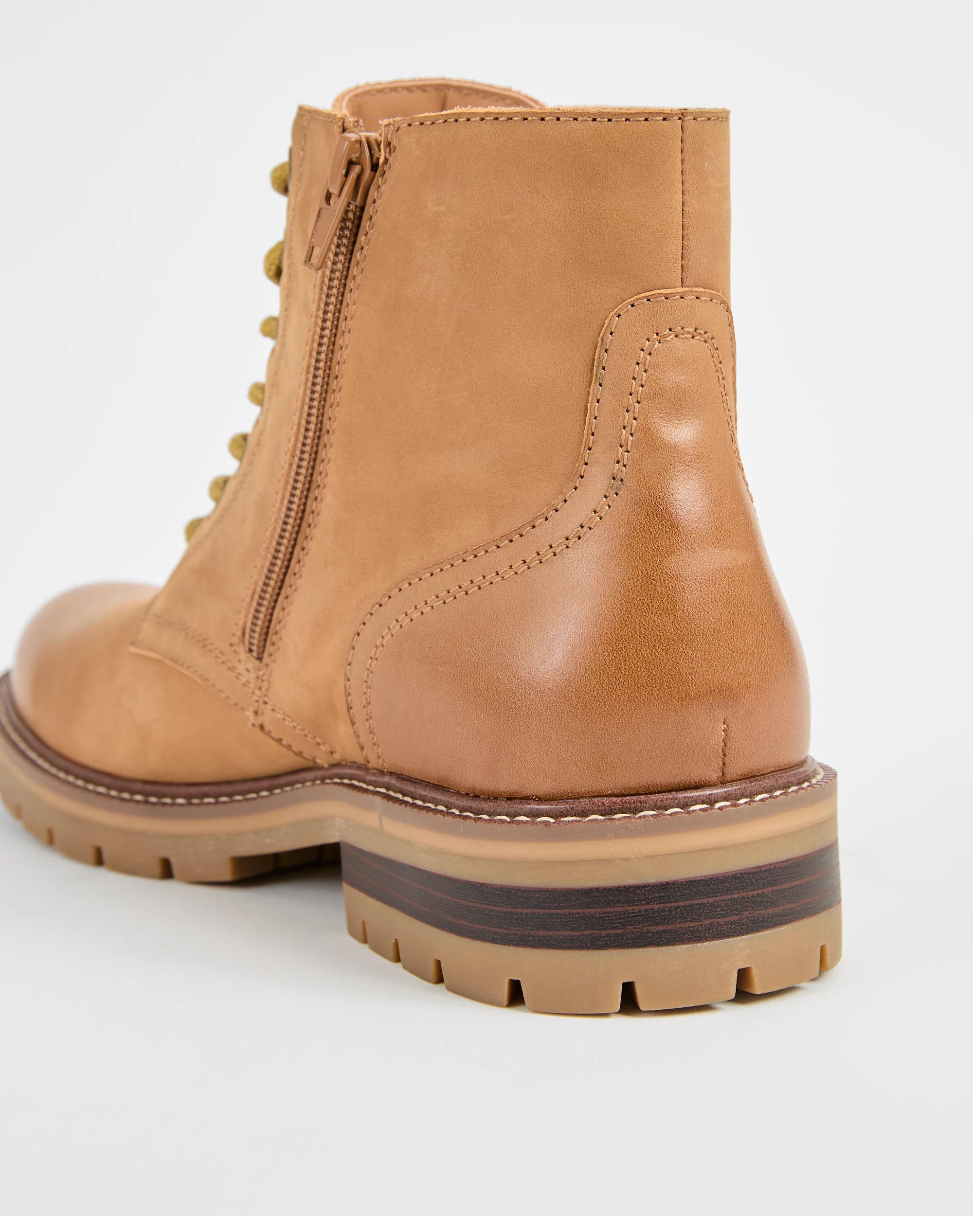3 Target Man Leather Lace Up Boots TAN, 3 of 3