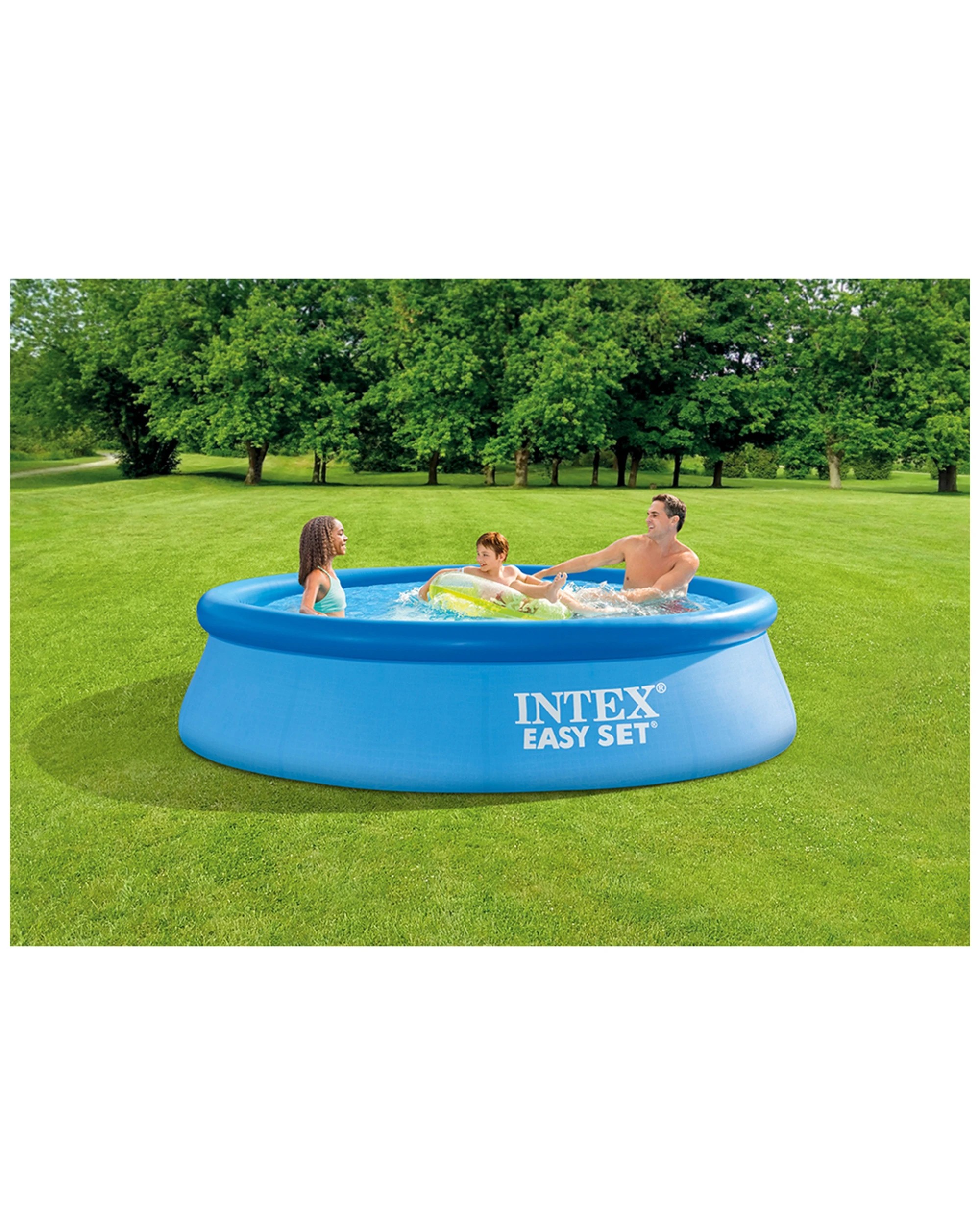 8 Intex Easyset 3.05mx76cm Above Ground Swimming Pool Set Outdoor/garden - Blue, 8 of 9