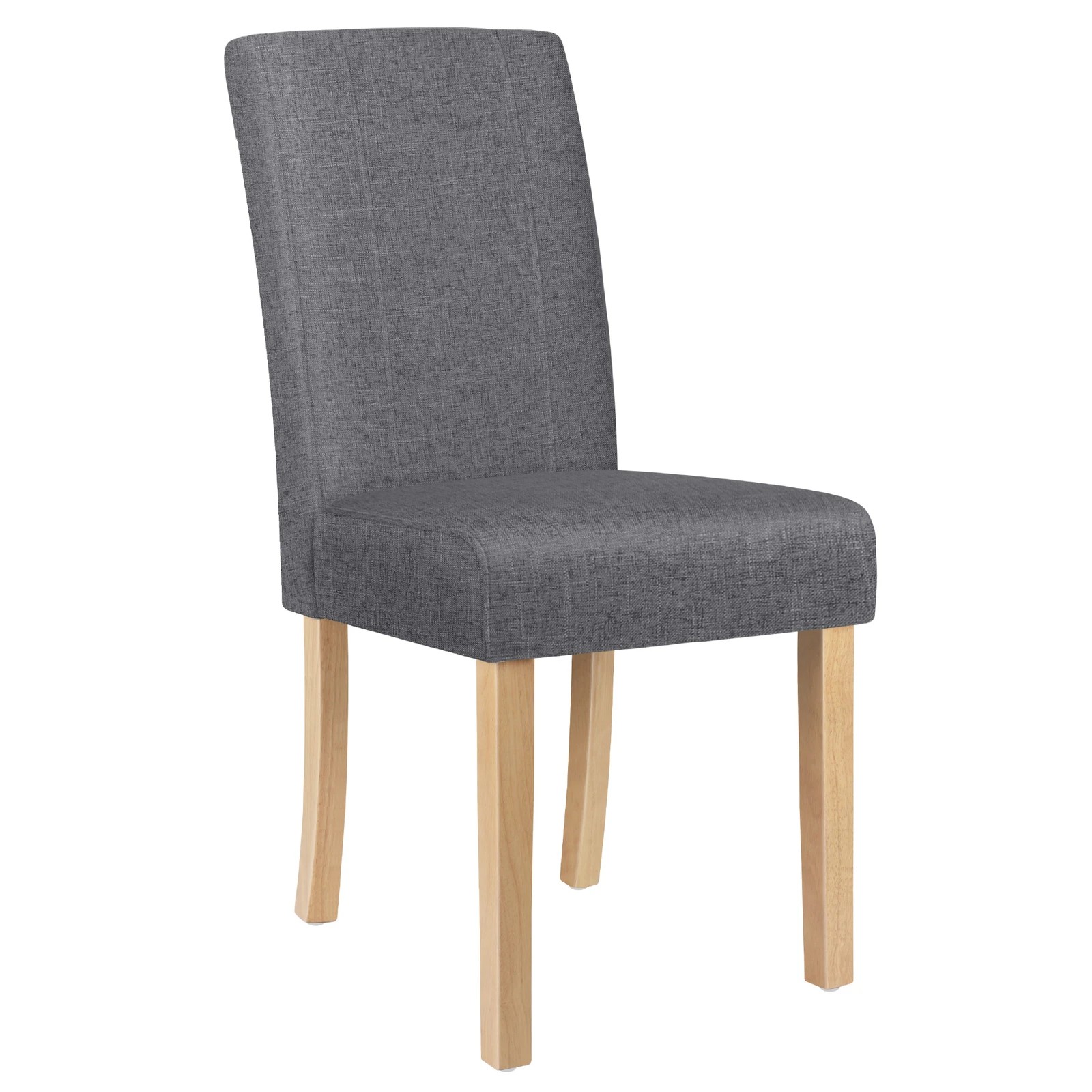 10 Alfordson 4x Dining Chair Cafe Kitchen Lounge Padded High-Back Wood Fabric - Grey, 10 of 10