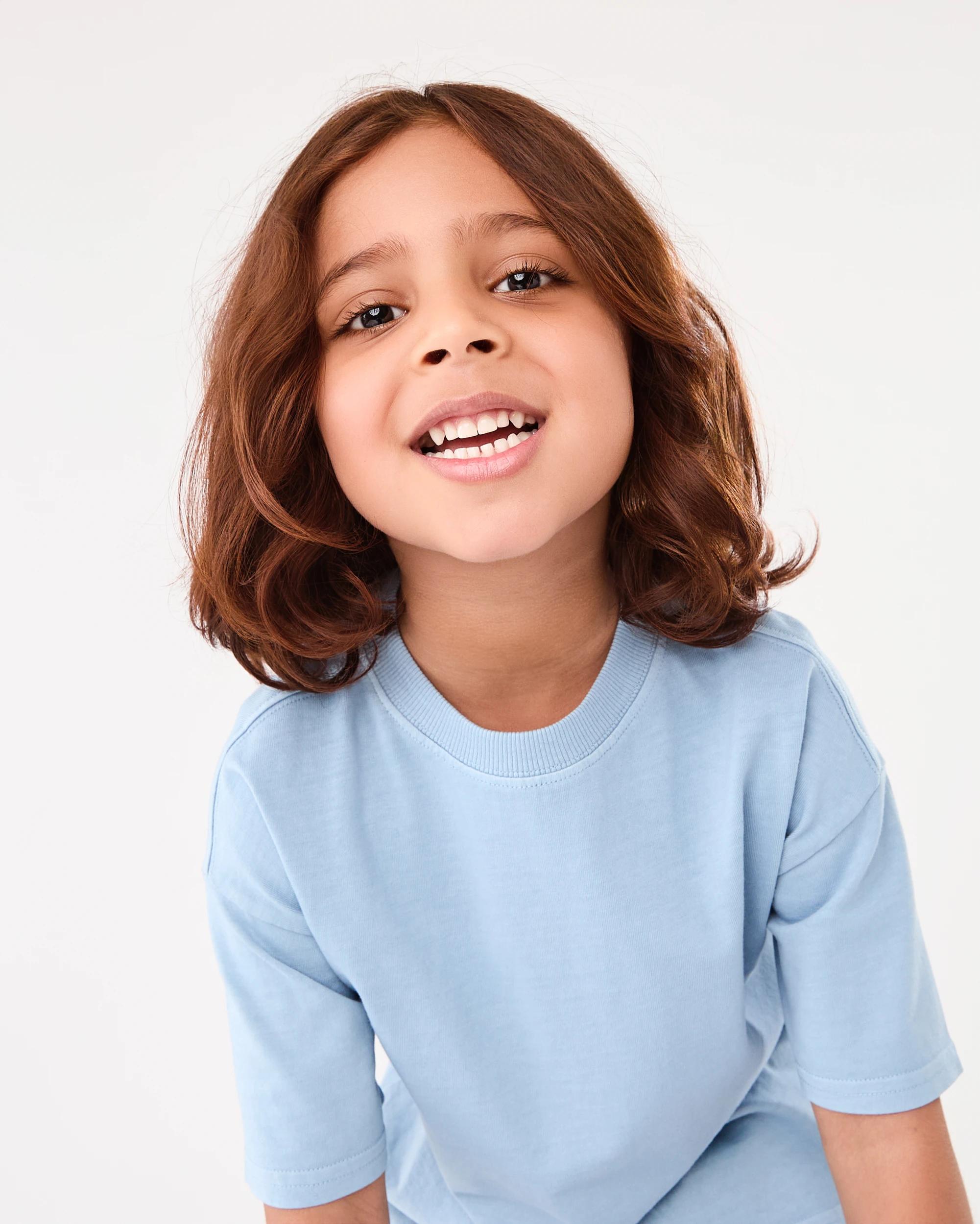 3 Oversized Washed T-shirt Faded Blue, 3 of 7