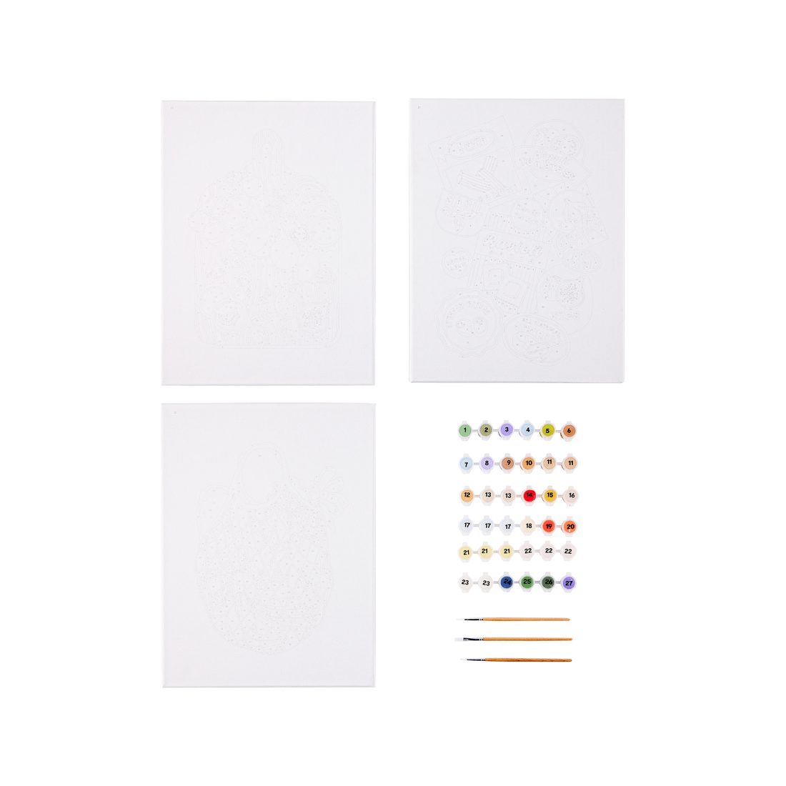 2 3 Pack Paint By Numbers - Farmers Market, 2 of 3