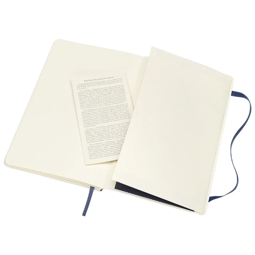 5 Moleskine Soft Cover Notebook Ruled Large Sapphire Blue, 5 of 5