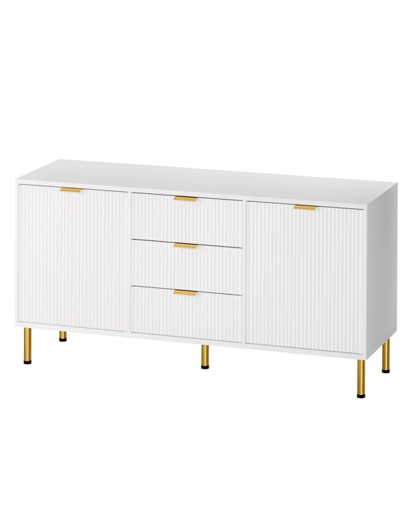 Levede Buffet Sideboard Pantry Cupboard Cabinet Storage Shelves 3 Drawer 2 Door