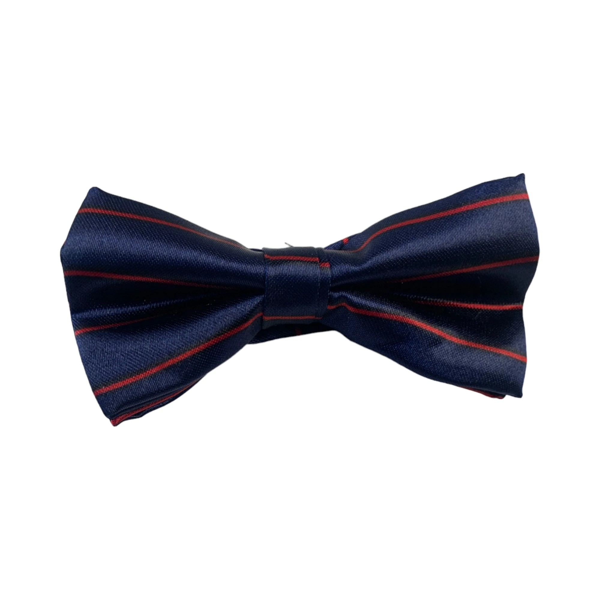 5 Zasel Boys Navy With Red Stripes Patterned Bow Tie - Multi, 5 of 5
