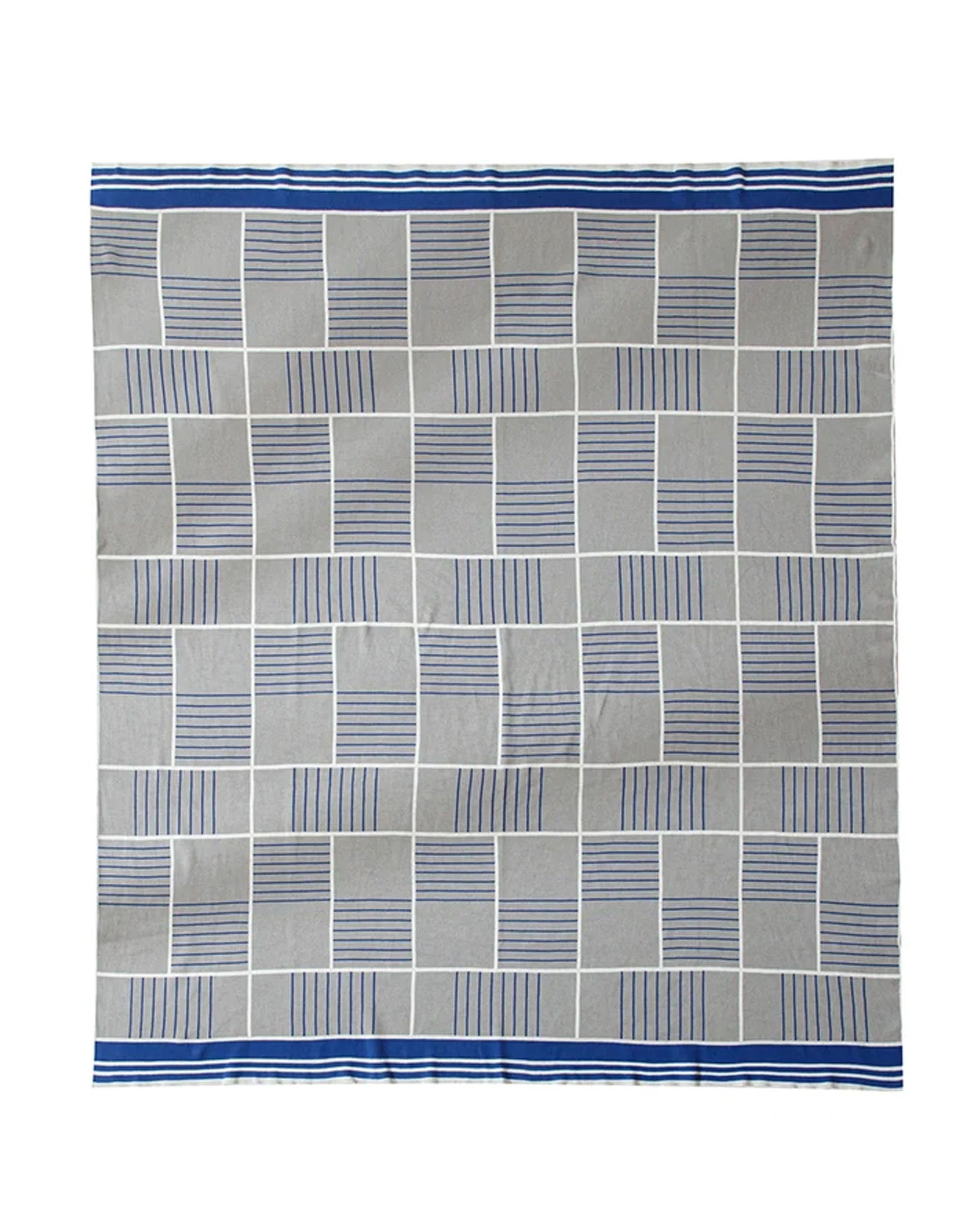 1 Cotton More Cotton Knitted Blanket Chekcer 130x180cm - Multi, 1 of 8