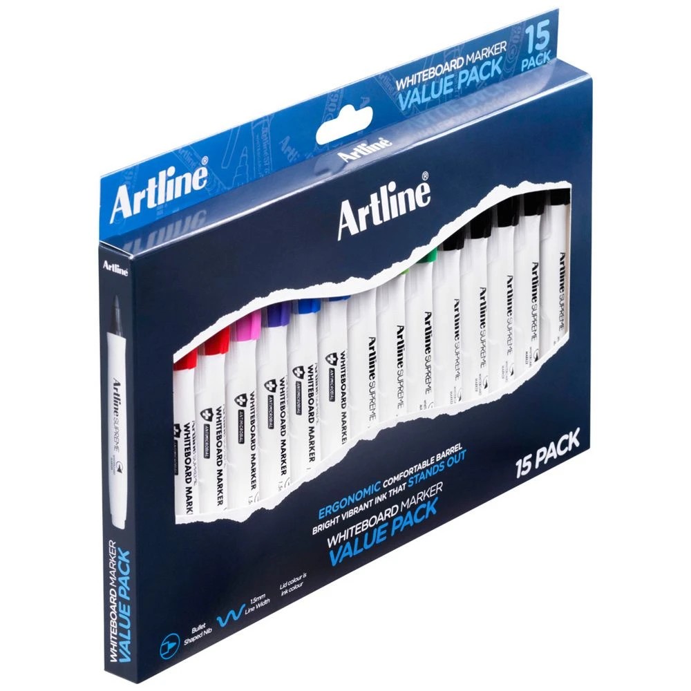 4 Artline Supreme Whiteboard Marker Bullet 15 Pack, 4 of 4