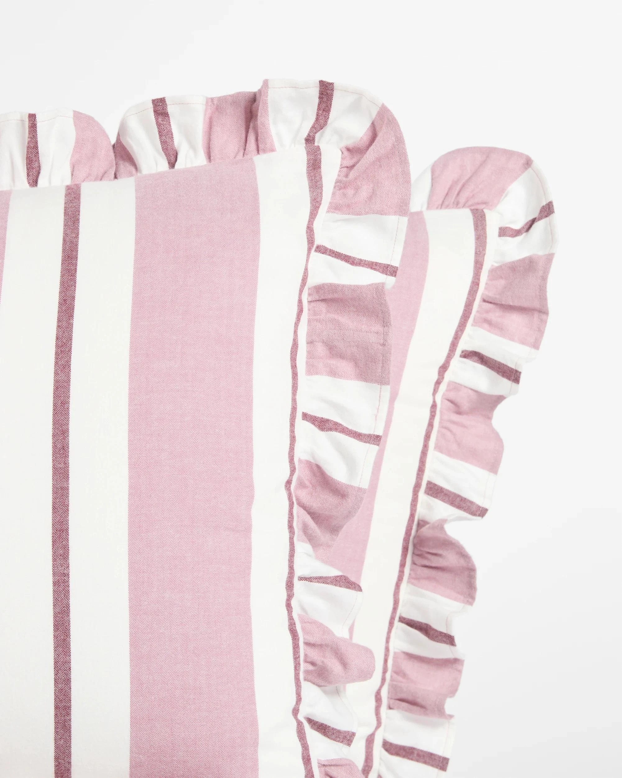 6 Target Peyton Australian Cotton Herringbone Stripe Quilt Cover Set - Double Bed - Pink, 6 of 8