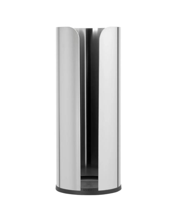 Brabantia Freestanding 3 Rolls Disposable Toilet Tissue Paper Dispenser - Silver