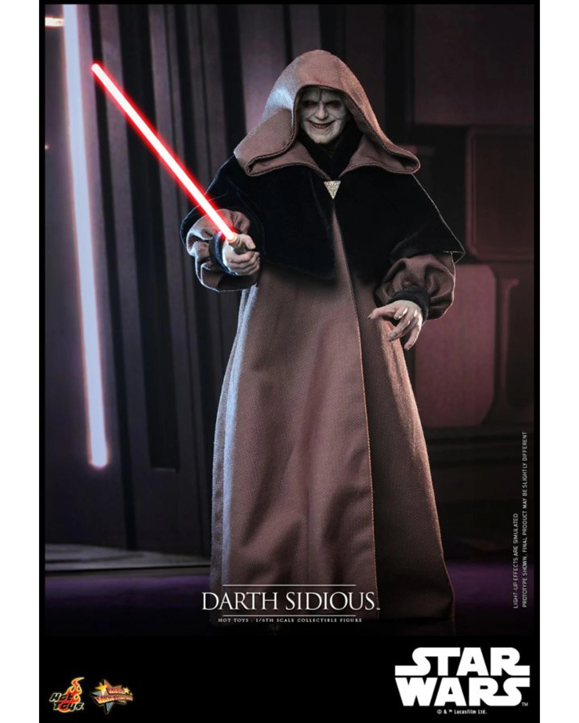 5 Hot Toys Star Wars Revenge Of The Sith Darth Sidious 1:6 Scale Collectible Action Figure, 5 of 10