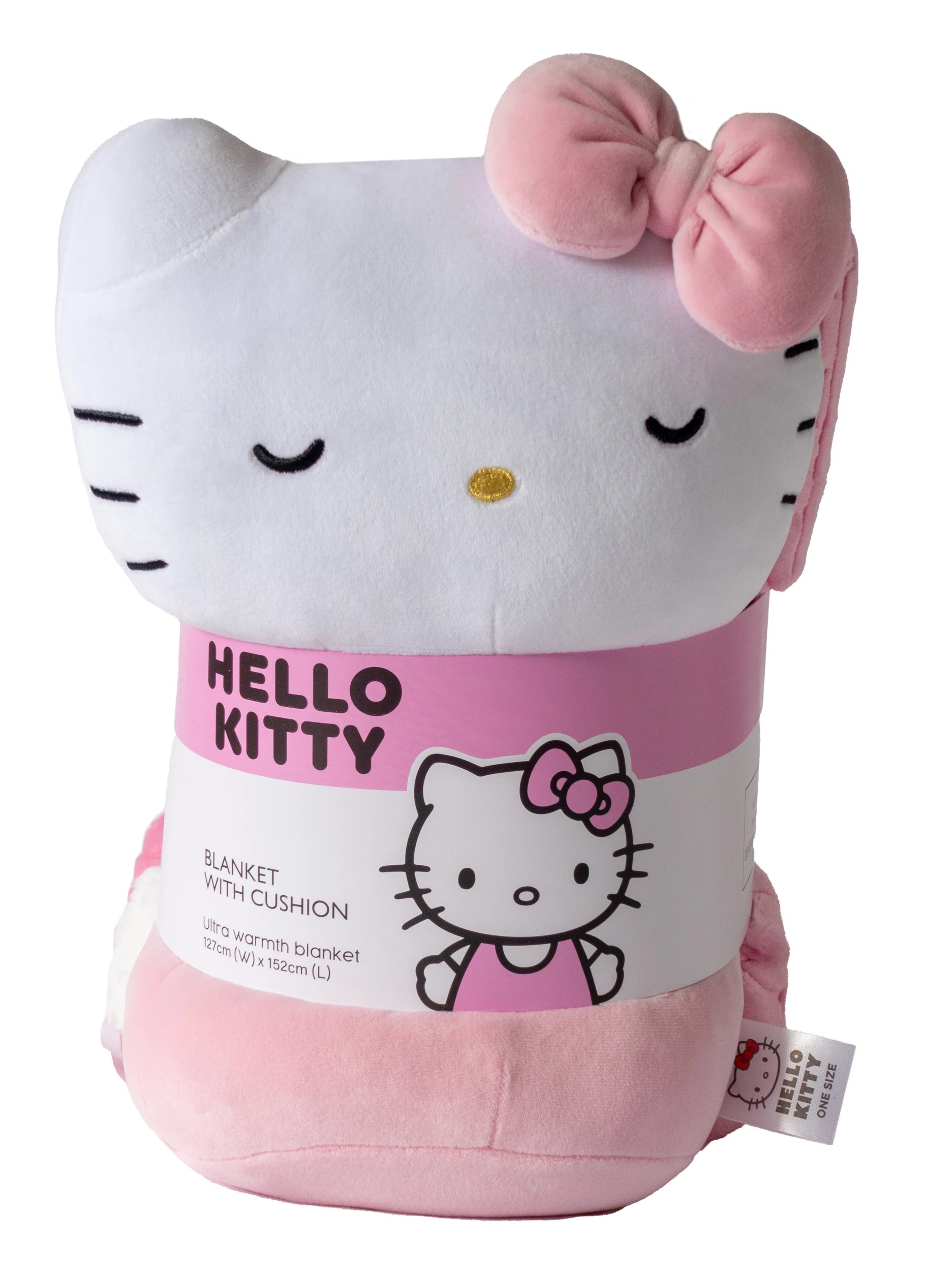 3 Hello Kitty Blanket With Cushion
 - Pink, 3 of 3