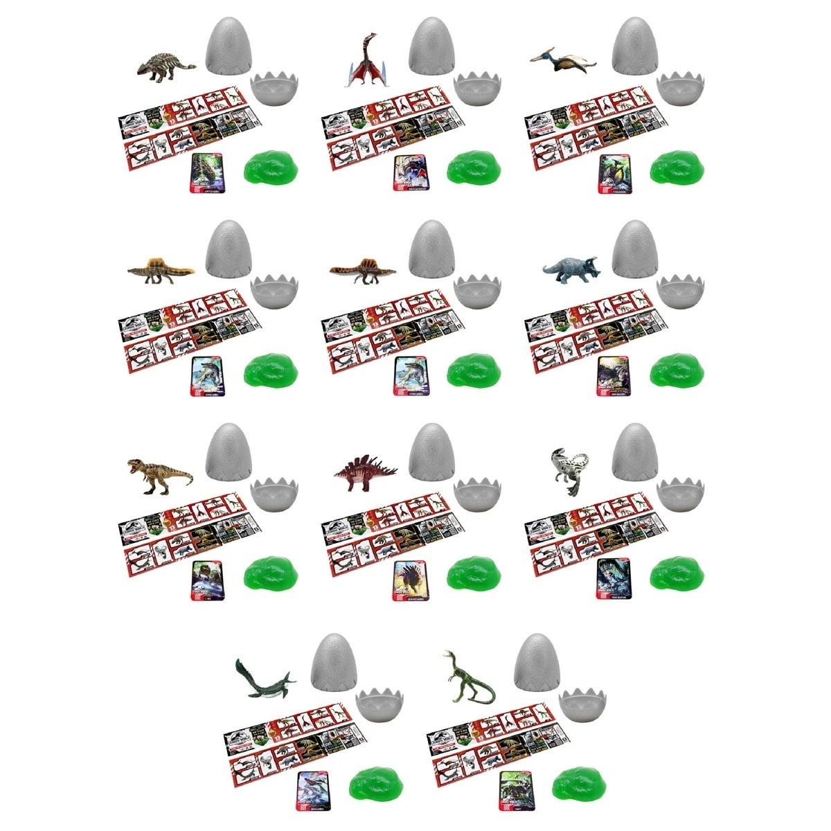 2 Jurassic World Rebirth Captivz Build N Battle Dinos Slime Egg - Assorted, 2 of 10