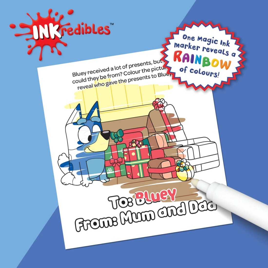 3 INKredibles Bluey Mess Free Magic Ink Pictures! - Book, 3 of 5