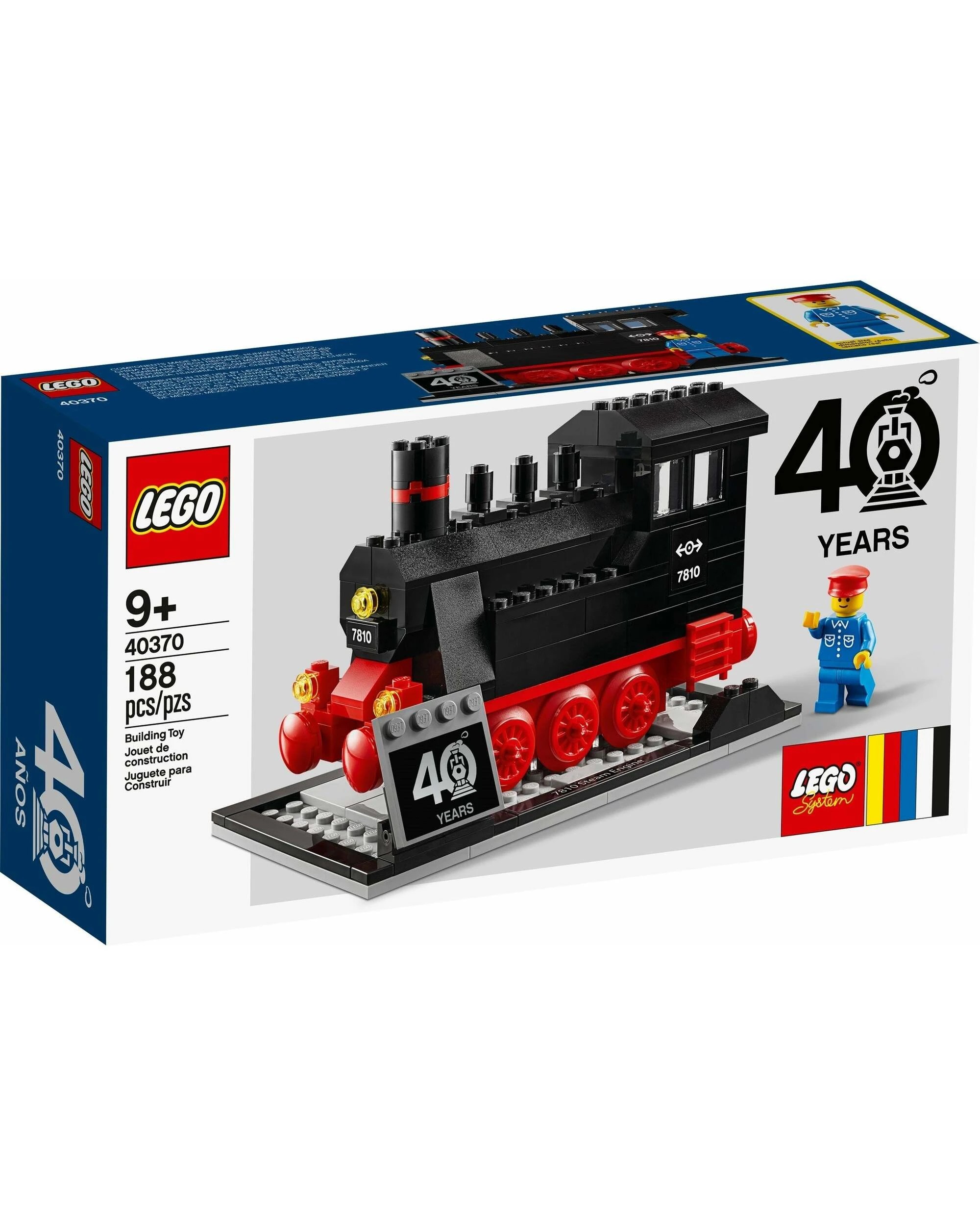 1 LEGO 40370 Train 40th Anniversary Set, 1 of 1