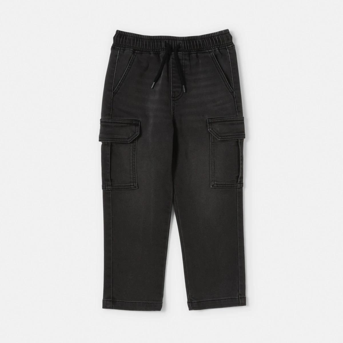 8 Denim Cargo Pants BLACK WASH, 8 of 9