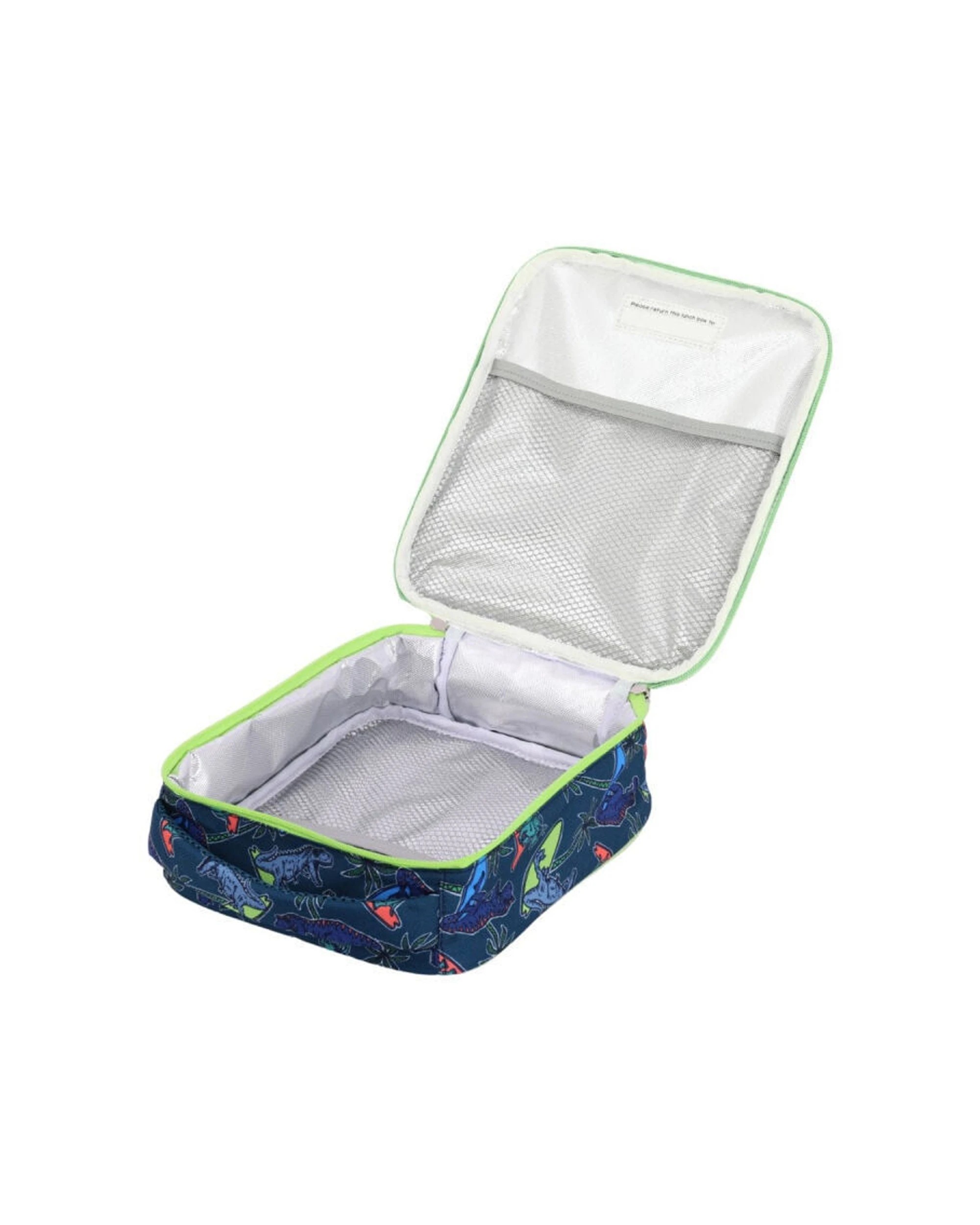 3 Splosh 2PK Out & About Dino Kids Children Insulated Lunch Bag Waterproof Polyester 21x25cm - Blue, 3 of 7