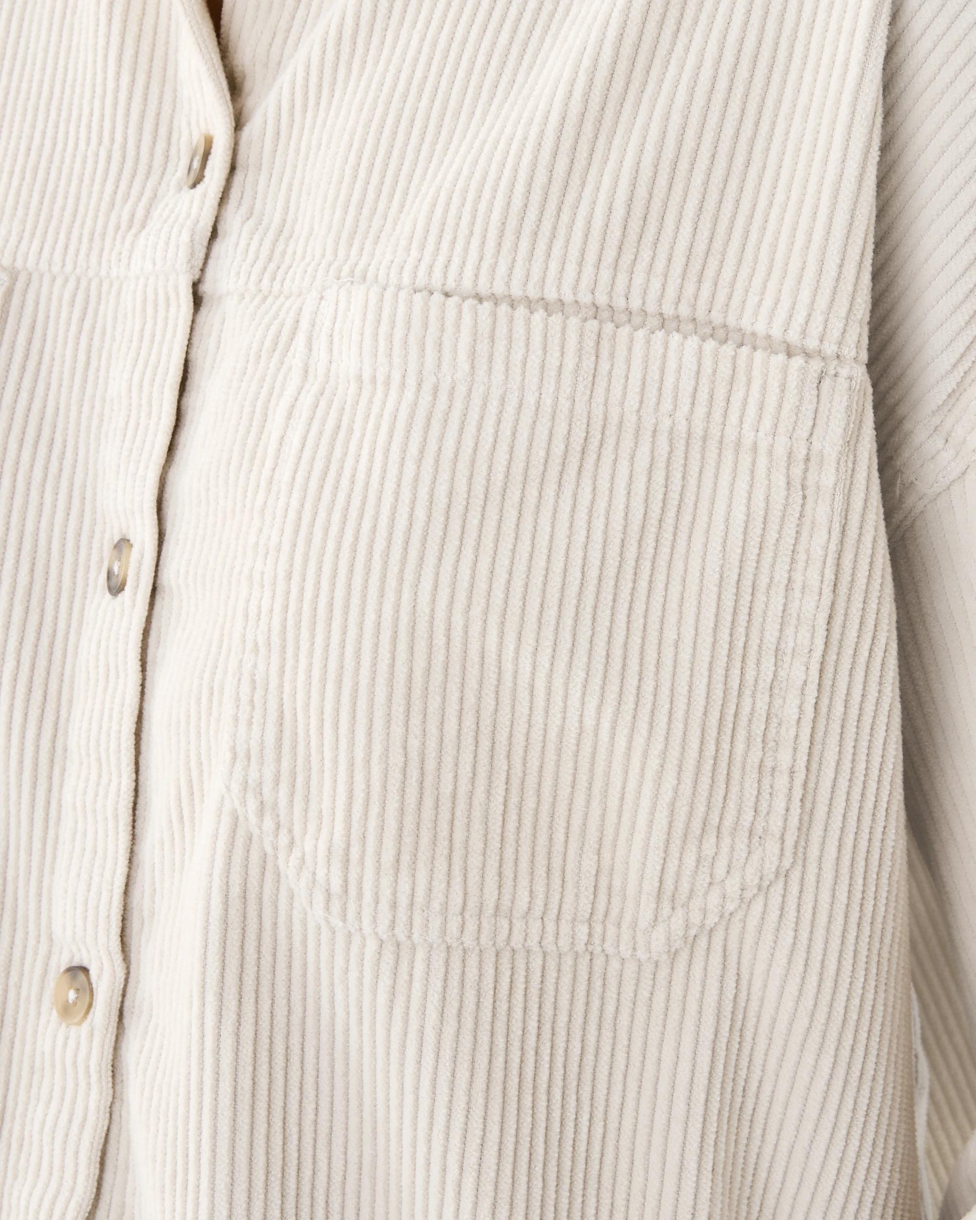 6 Long Sleeve Corduroy Shirt Lt Stone, 6 of 8