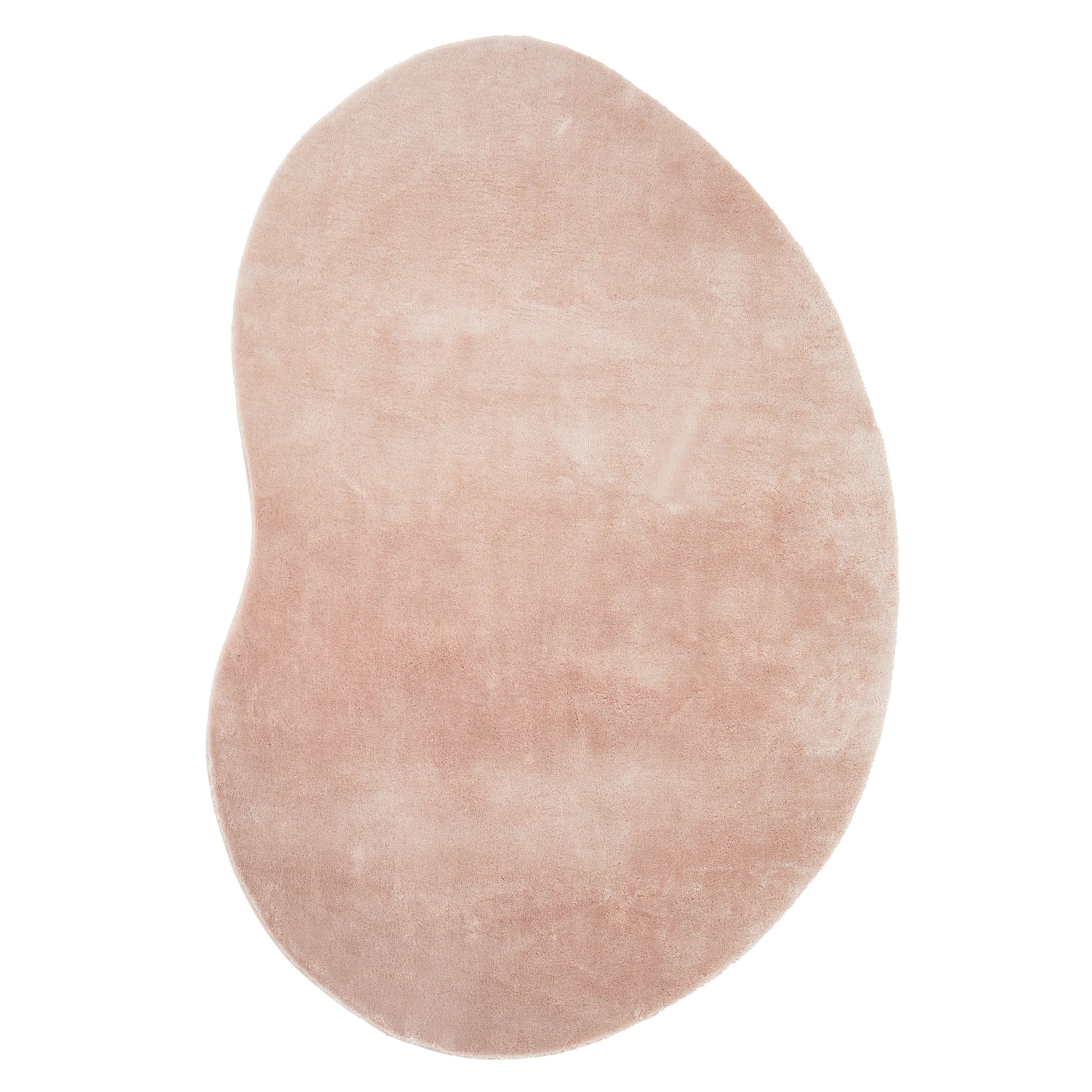 1 Common Ground Rugs Gelato  Bean 270x180cm - Large Washable Shapped Rug - Pink, 1 of 6