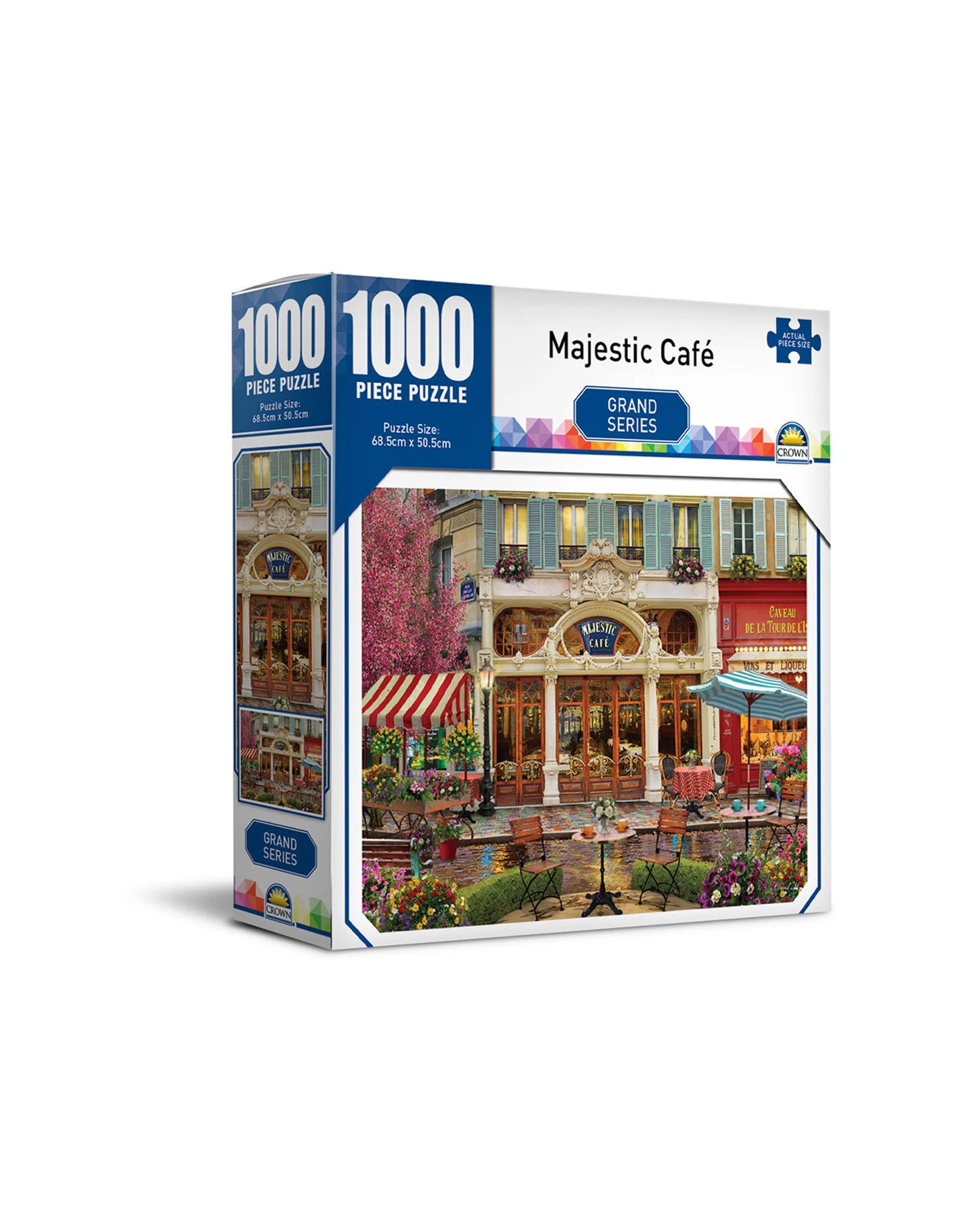 1 Crown 1000pc Majestic Cafe Grand Series Jigsaw Puzzle Set - Multi, 1 of 1