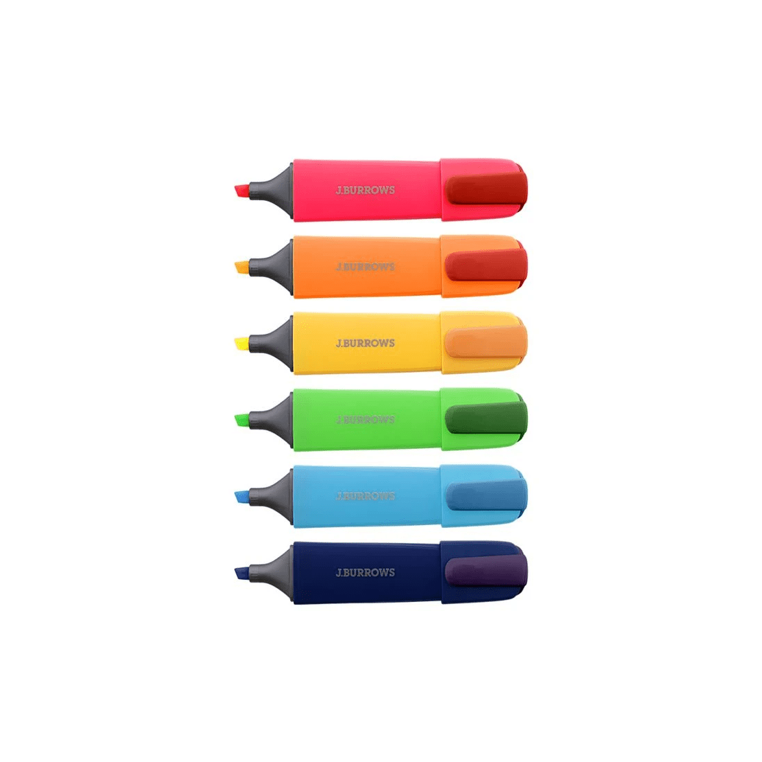 2 J.Burrows Chisel Highlighters Assorted 6 Pack, 2 of 5