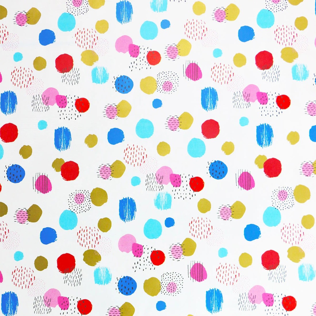 2 Hallmark Gift Wrapping Paper Roll - Abstract Colourful Spots, 2 of 3