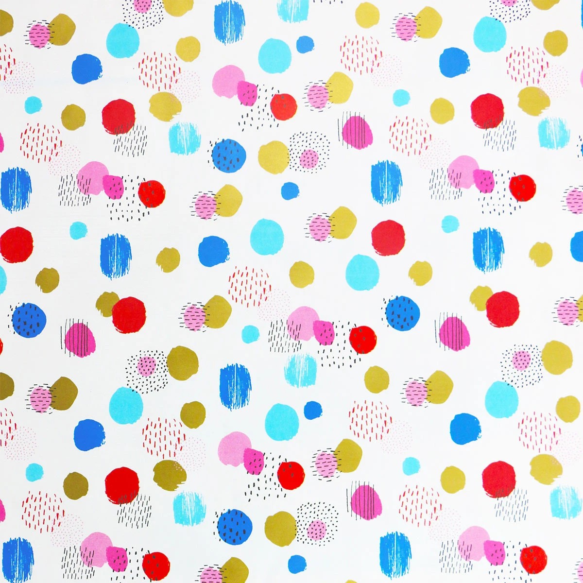 2 Hallmark Gift Wrapping Paper Roll - Abstract Colourful Spots, 2 of 3