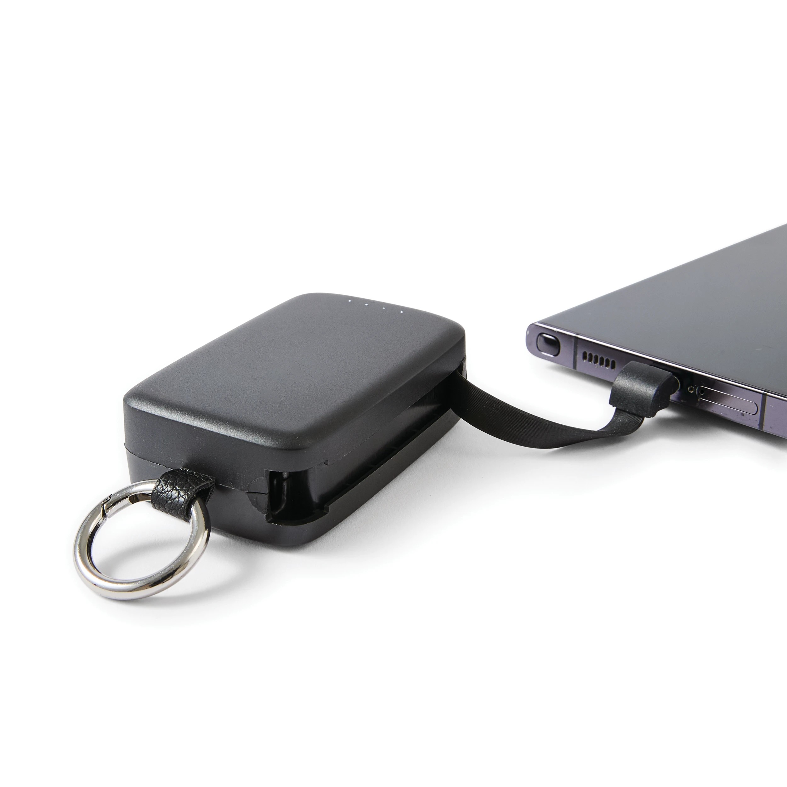1 5000mAh Keychain Powerbank - Black, 1 of 8