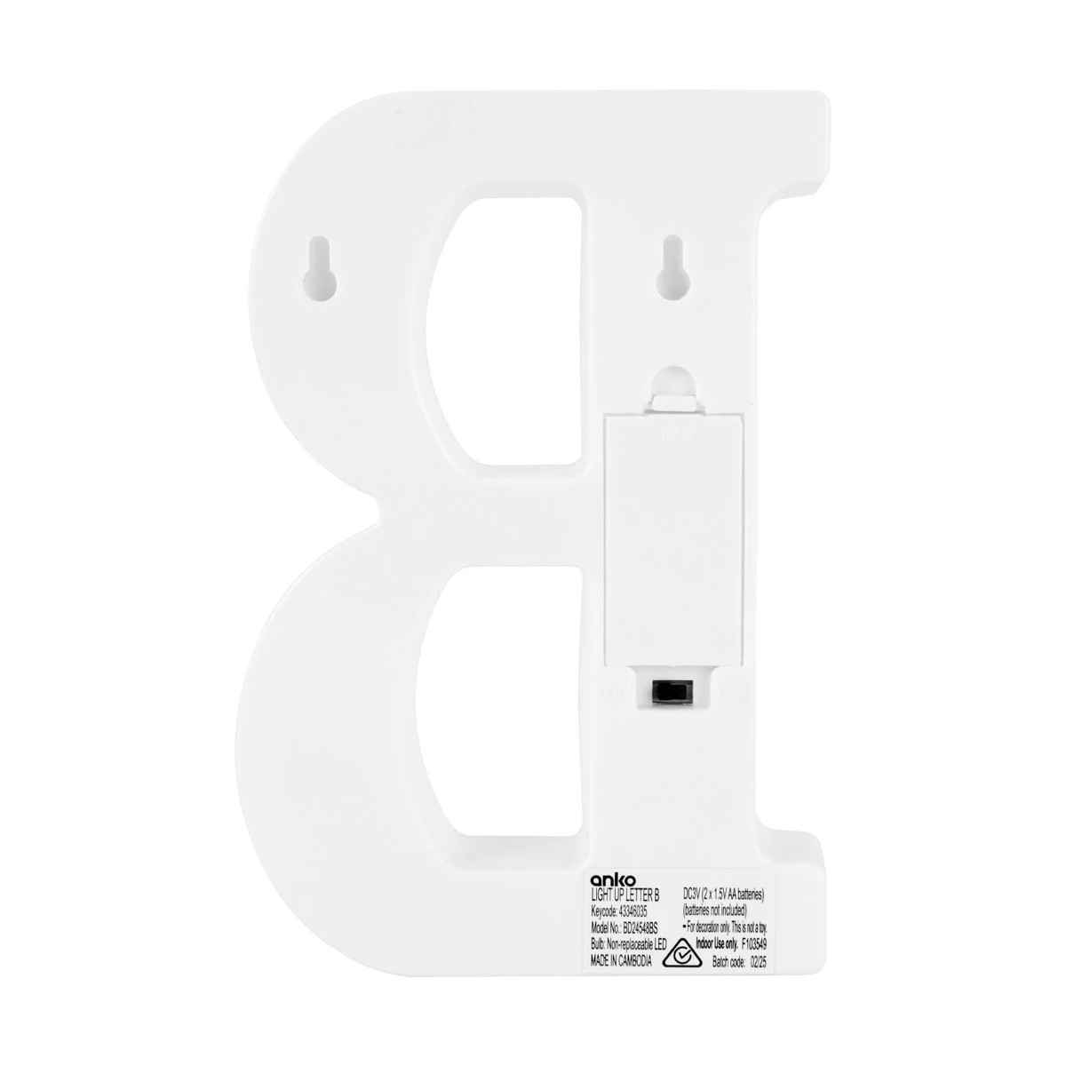 3 Light Up Letter - B, 3 of 5