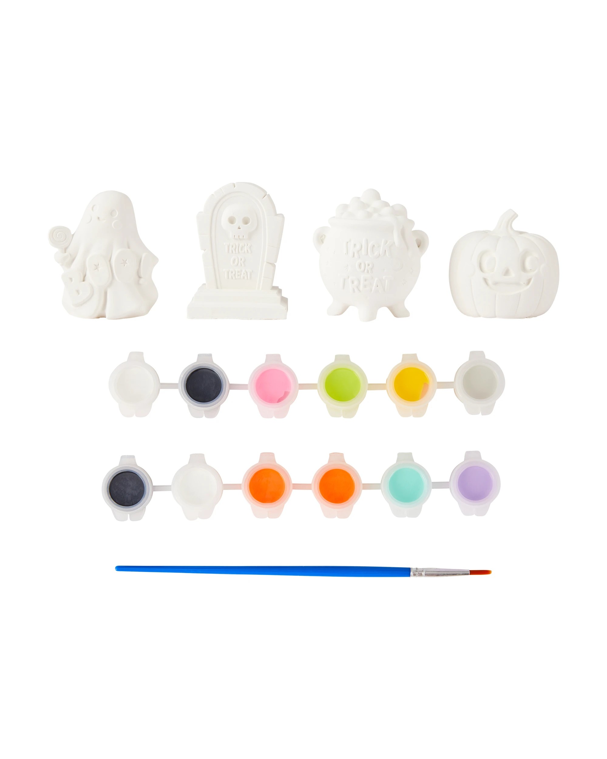 2 18 Piece Paint Your Own Halloween Plaster Set, 2 of 7