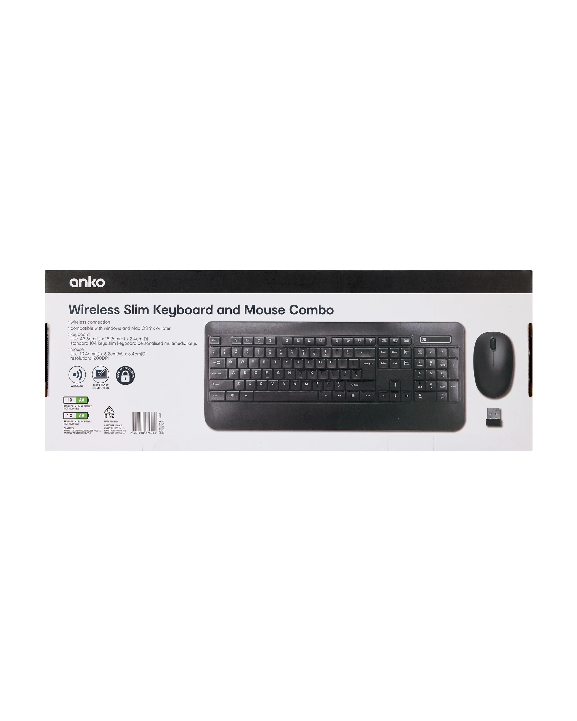 7 Wireless Slim Keyboard & Mouse Combo, 7 of 7