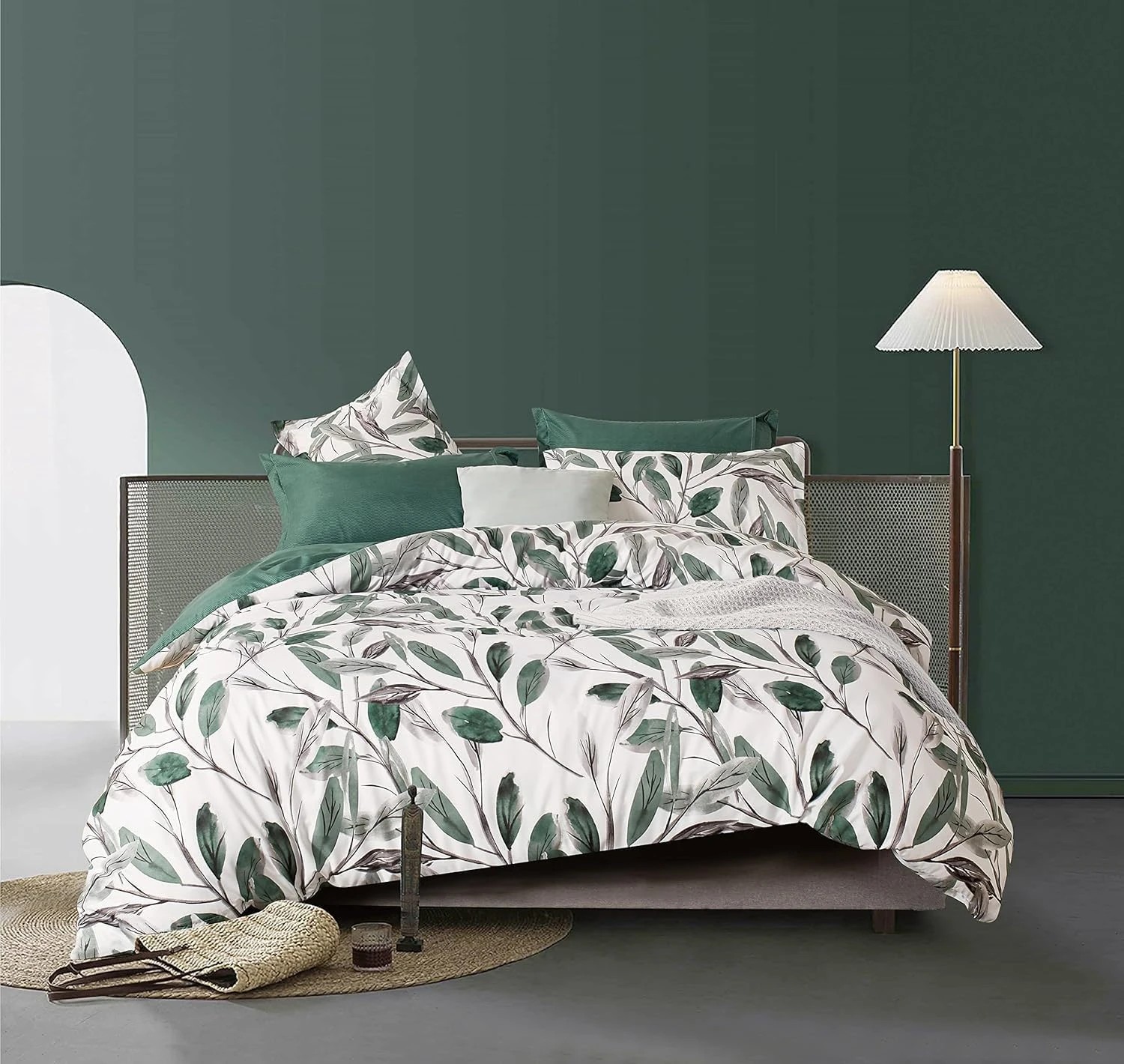 1 CleverPolly Printed Microfibre Reversible Quilt Cover Set - Sally - King Bed, 1 of 7