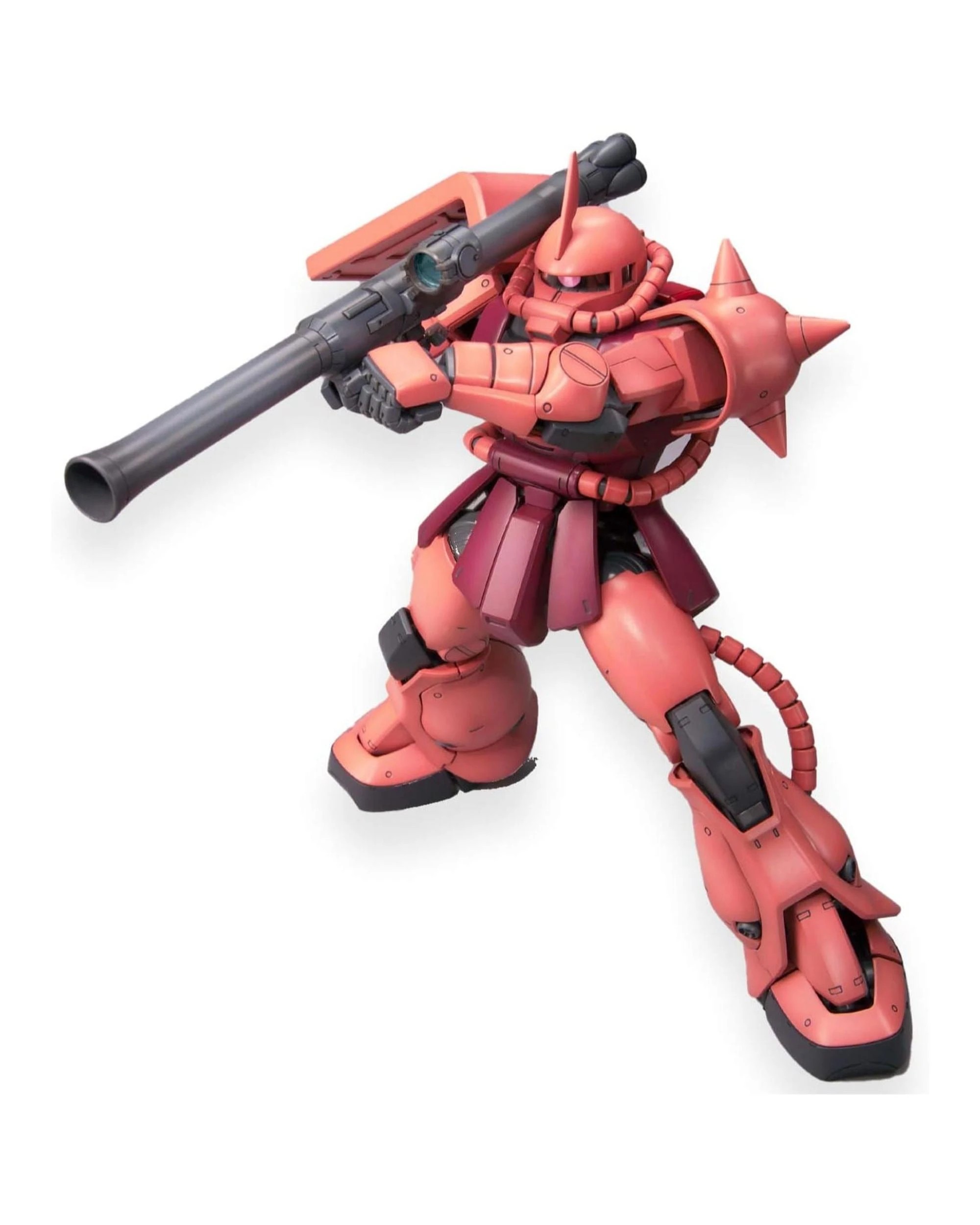 3 Bandai Gundam MG MS06S Char's Zaku Ver2.0 1/100 Model Kit, 3 of 9
