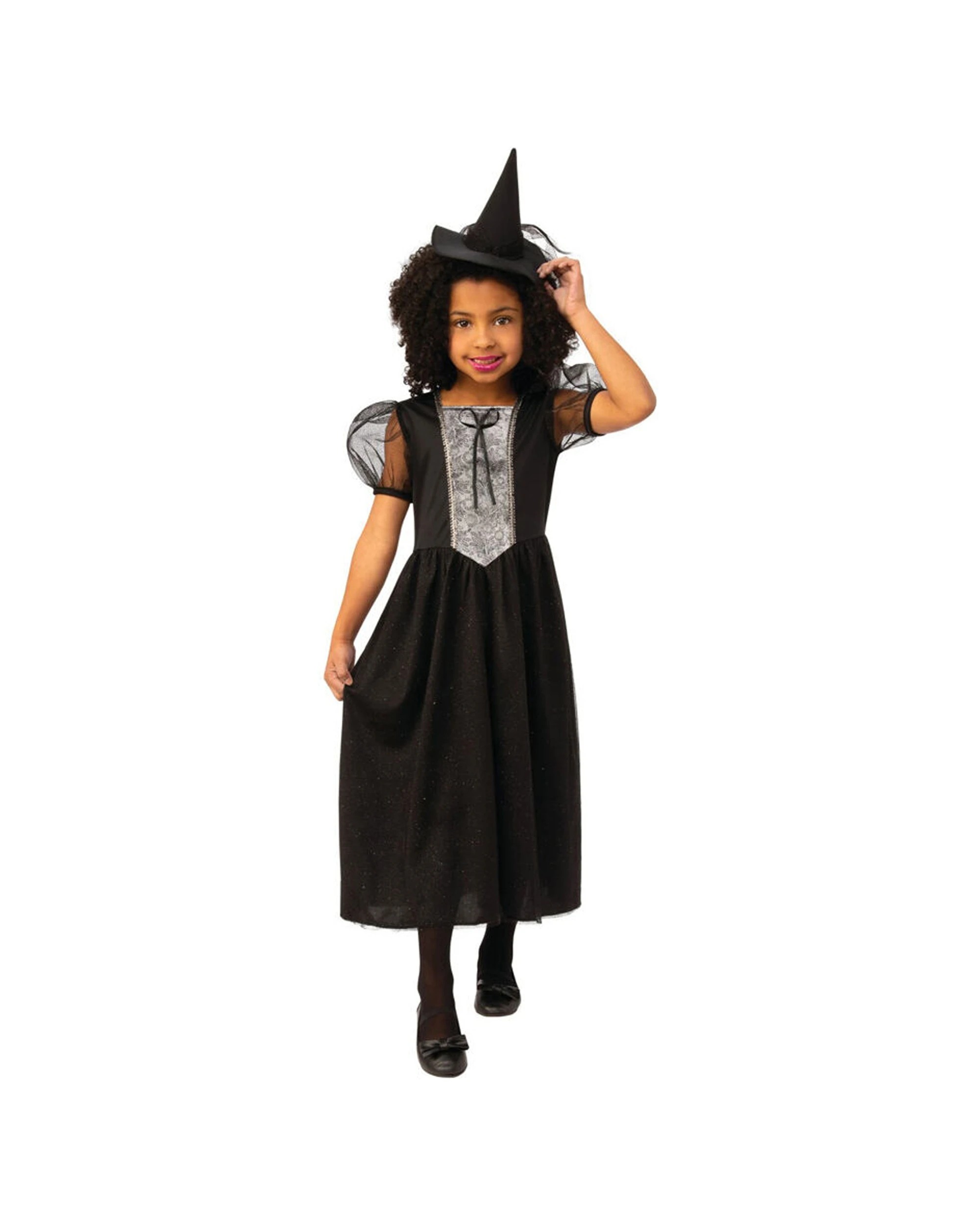 1 Rubies Witch Girls Dress Up Costume Size M - Black, 1 of 3