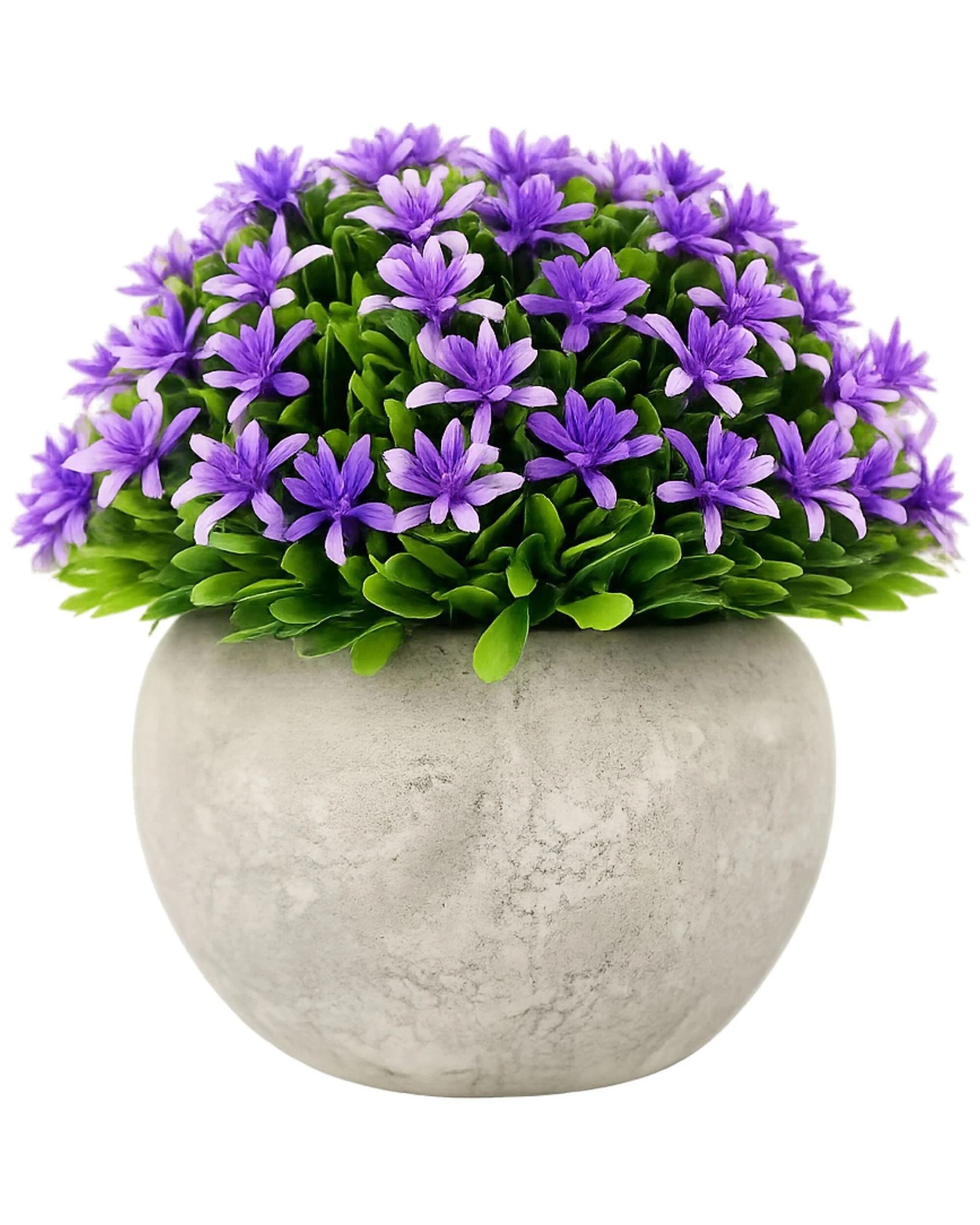 1 Party Maker Artificial Round Potted Flower - Purple, 1 of 4