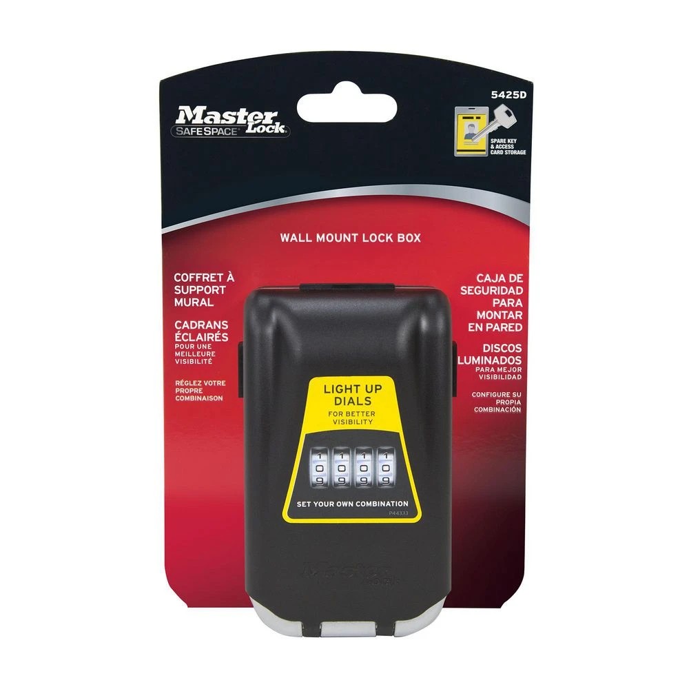 10 Master Lock Wall Mountable Light Up Key Safe, 10 of 10